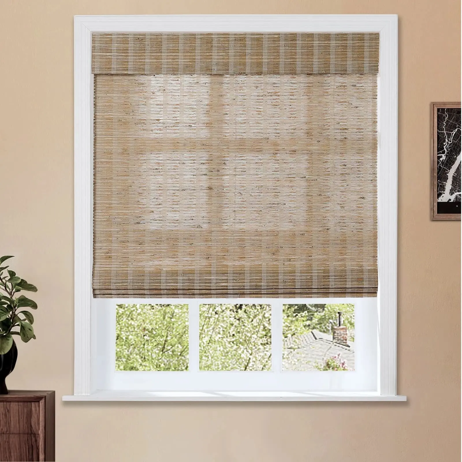 Lay Natural Jute Bamboo Woven Shade - Natural - Image 6