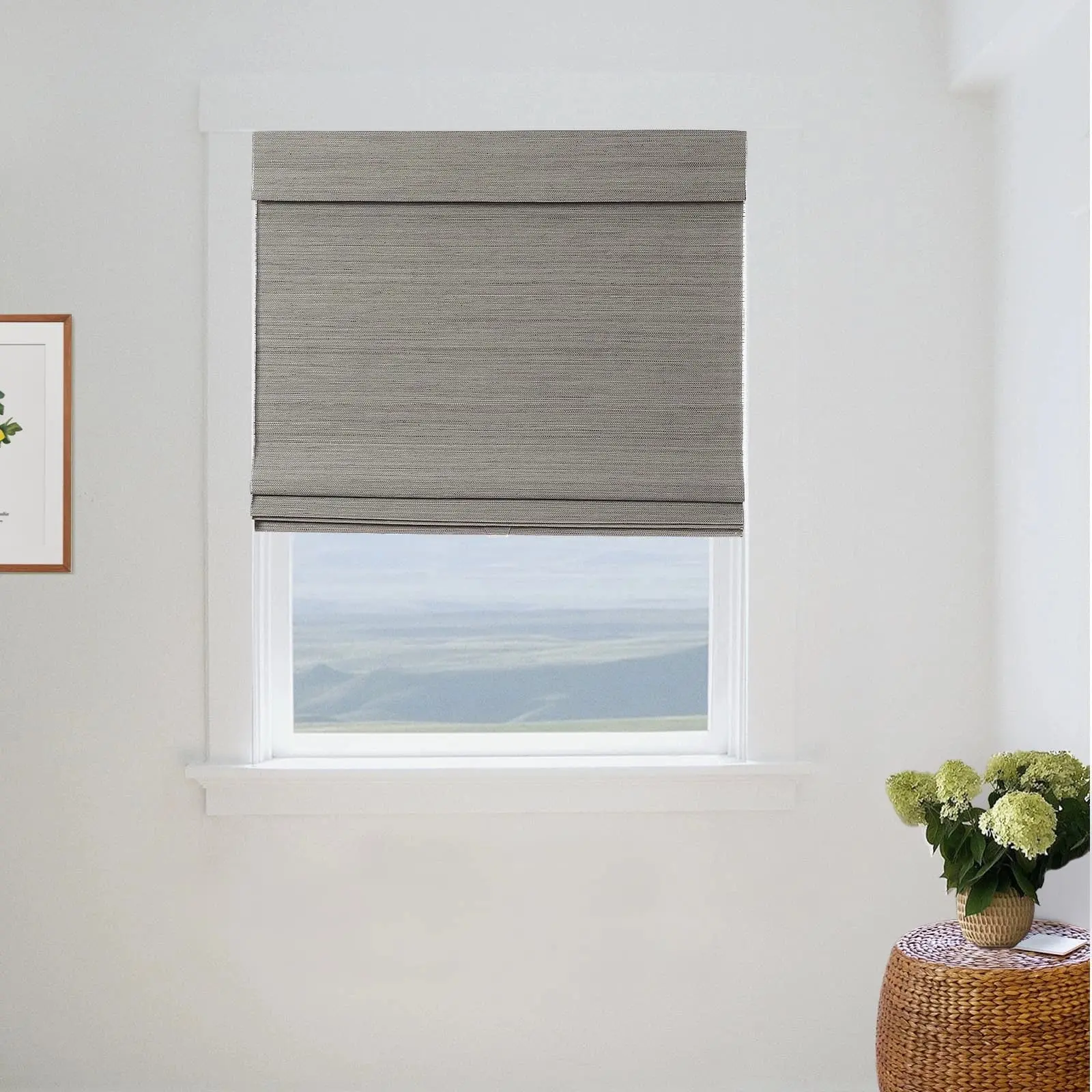 Lay Natural Ramie Bamboo Woven Shade - Windswept - Image 13