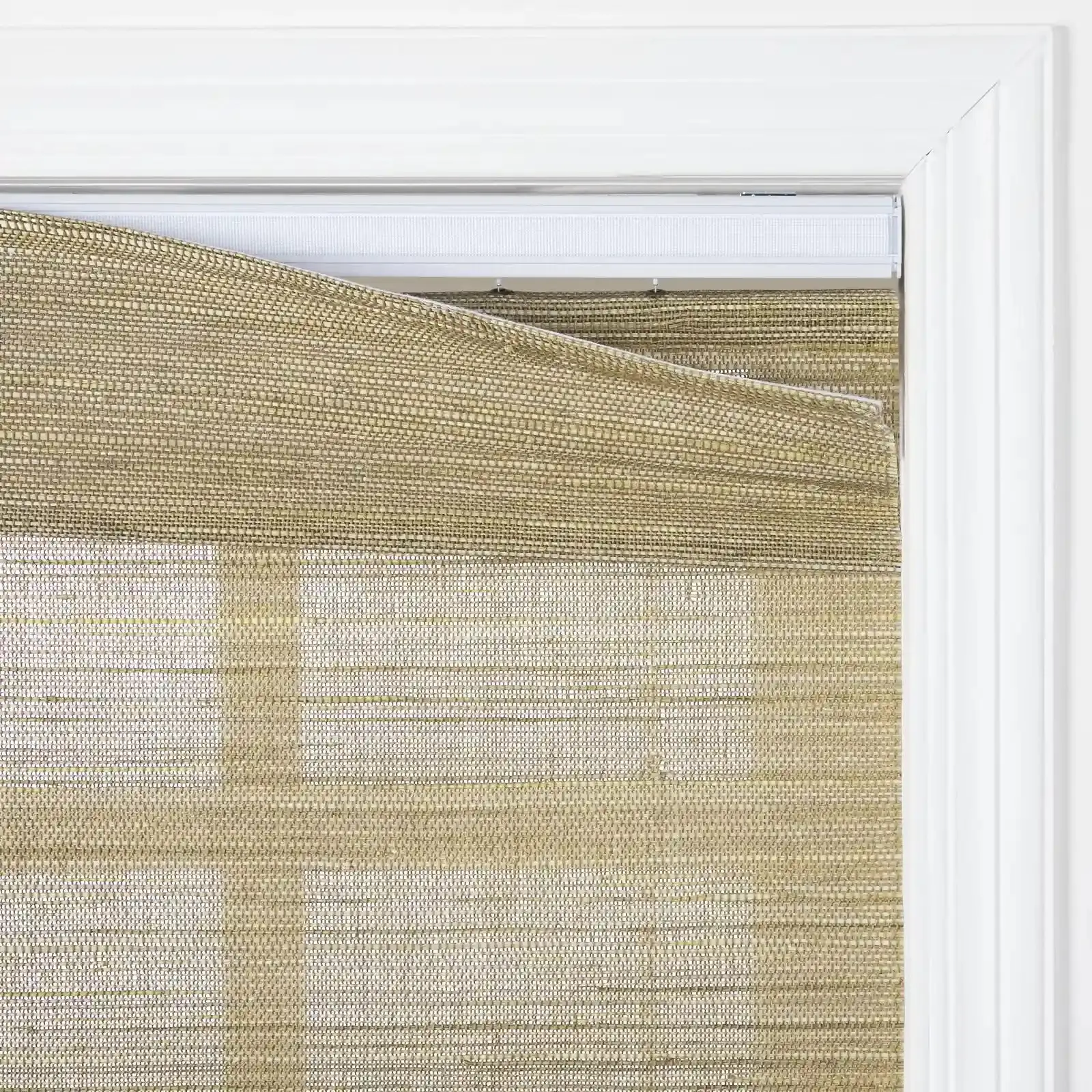 Lay Natural Ramie Top Down Bottom Up Woven Wood Shade Cordless - Coconut - Image 14