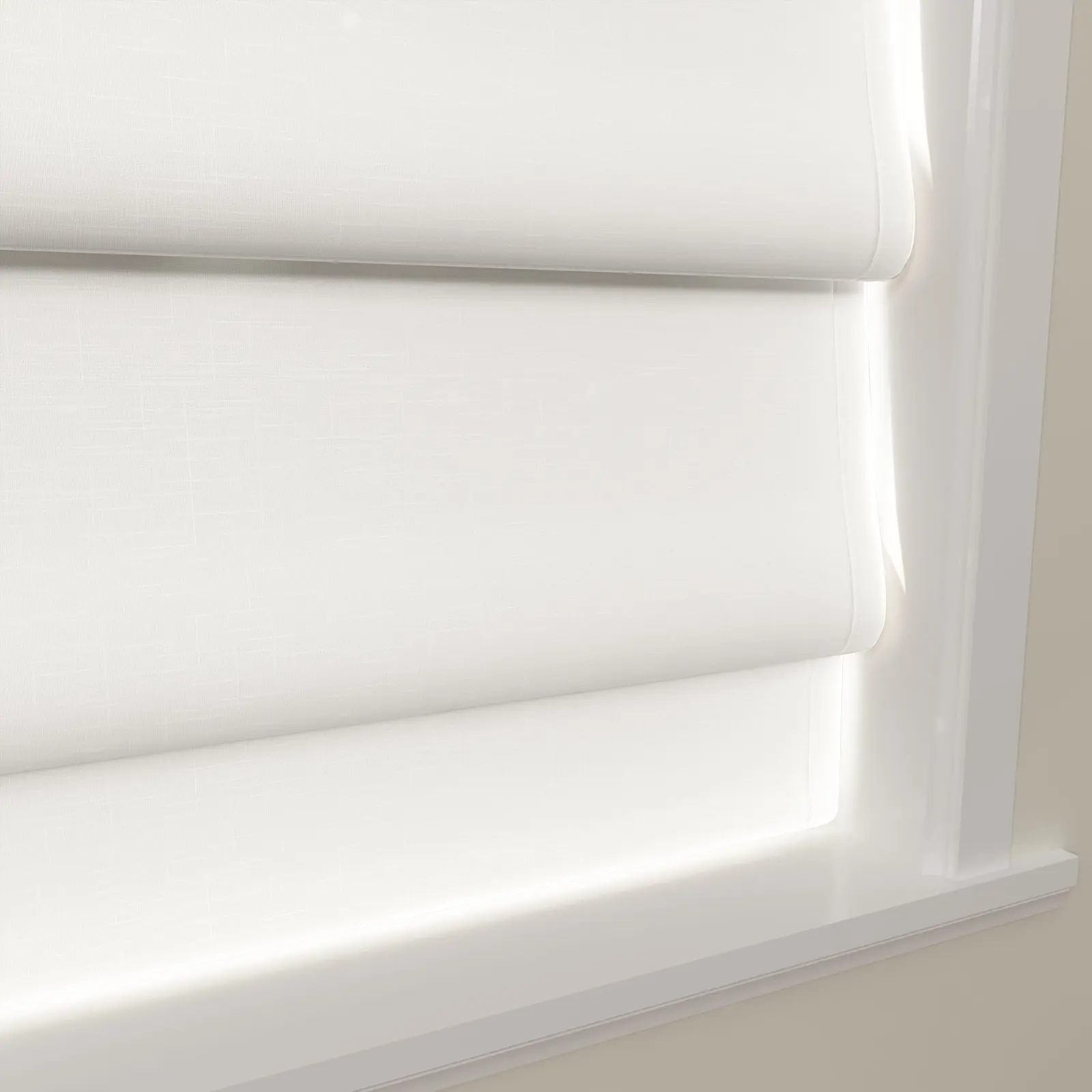 Patti Linen Deco Fold Roman Shade Cordless - Image 2