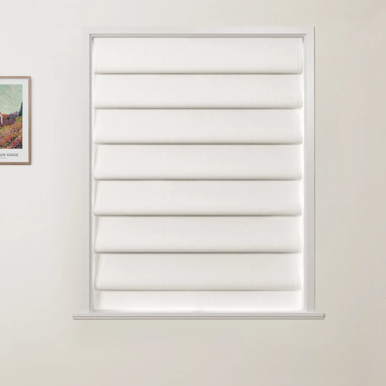 Patti Linen Deco Fold Roman Shade Cordless - Image 22