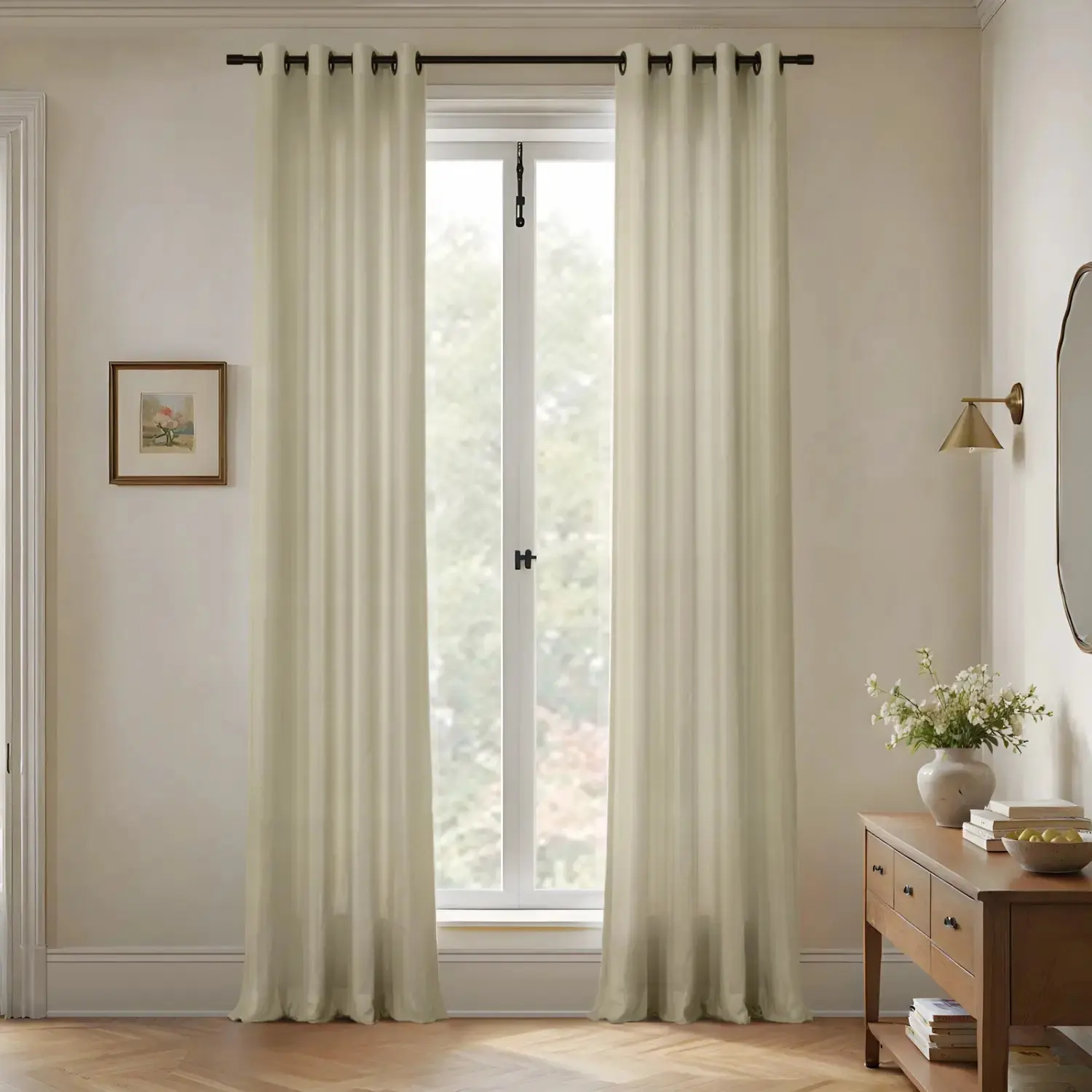 Patti Premium Belgian Flax Linen Curtains Grommet - Image 15