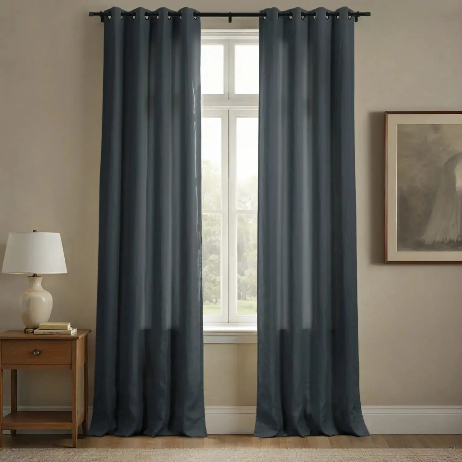 Patti Premium Belgian Flax Linen Curtains Grommet - Image 17