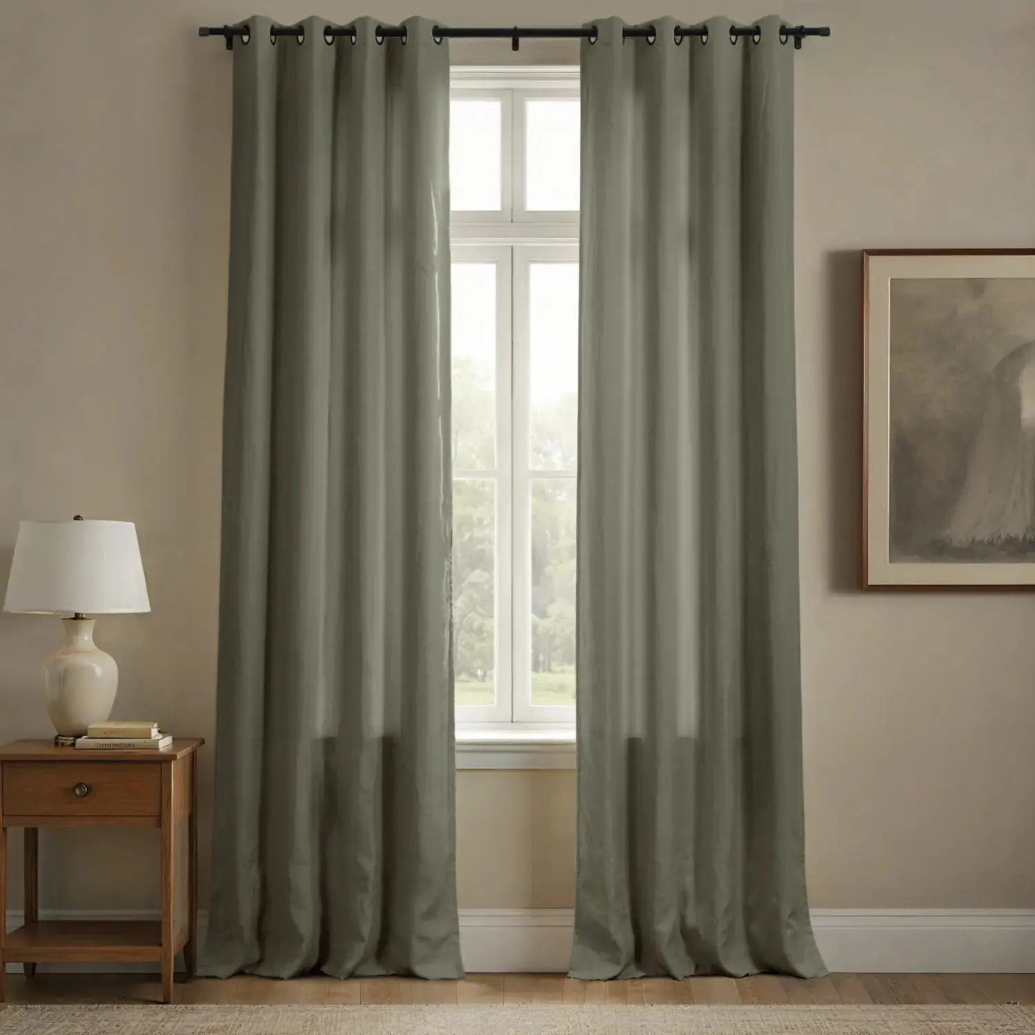 Patti Premium Belgian Flax Linen Curtains Grommet - Image 19