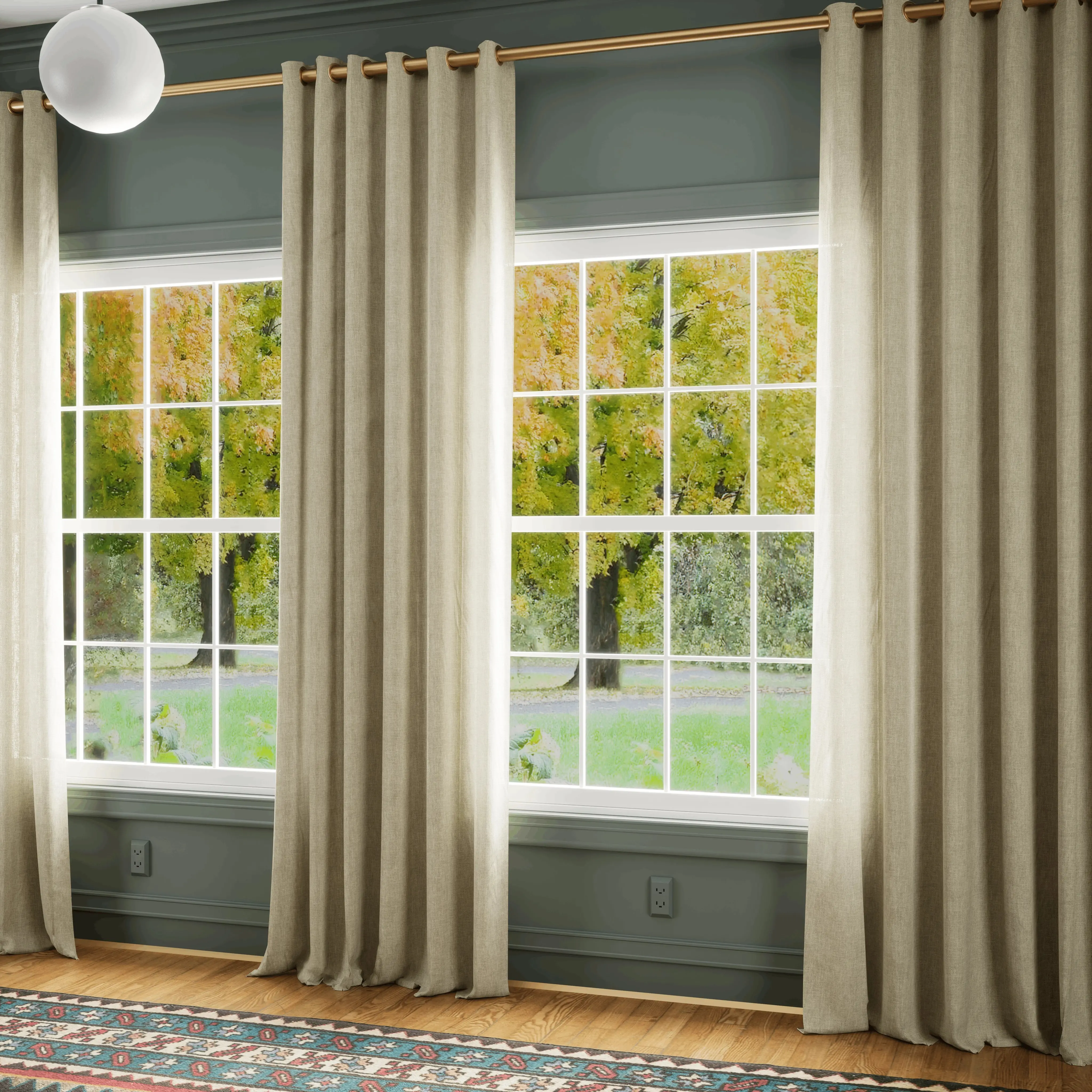 Patti Premium Belgian Flax Linen Curtains Grommet - Image 23