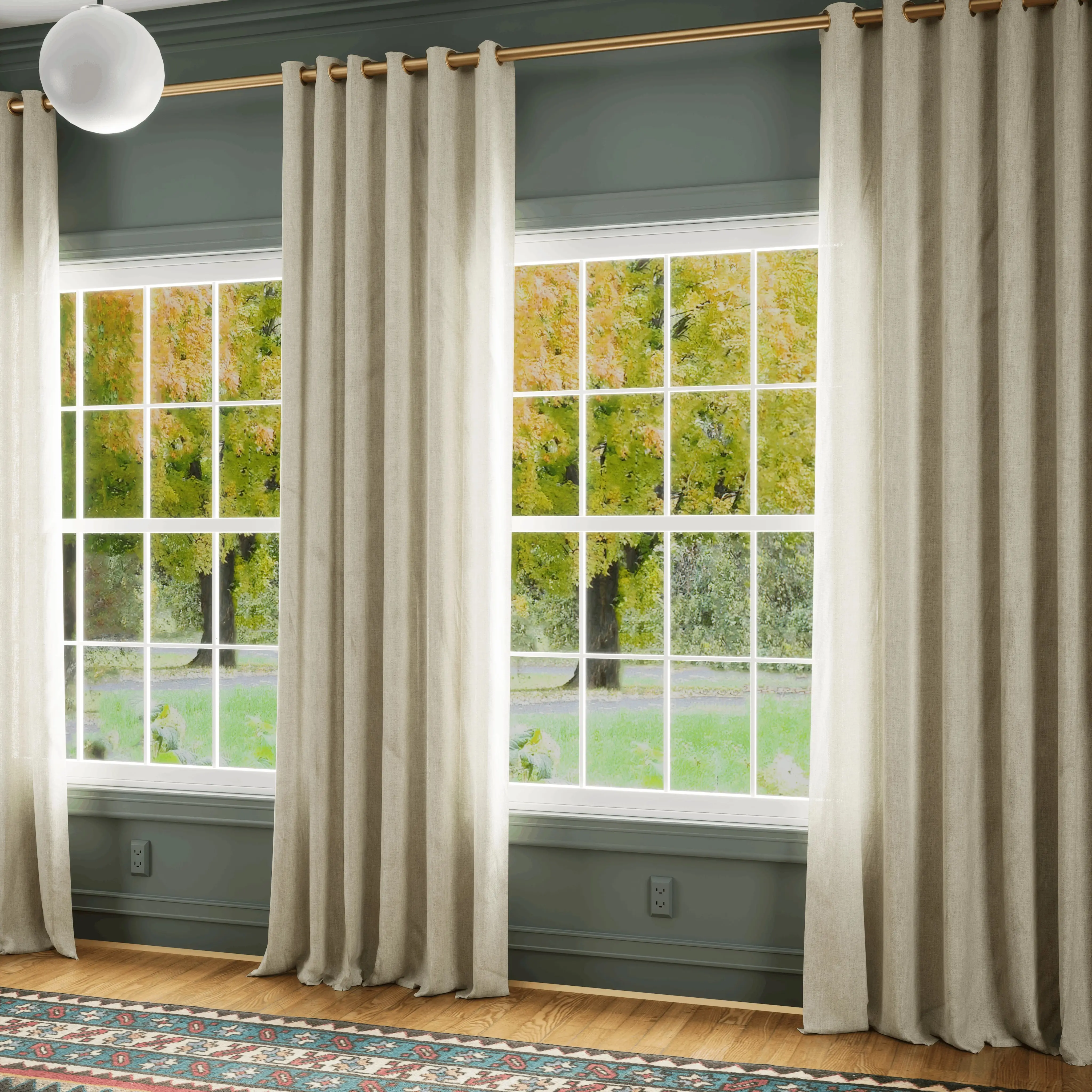 Patti Premium Belgian Flax Linen Curtains Grommet - Image 27