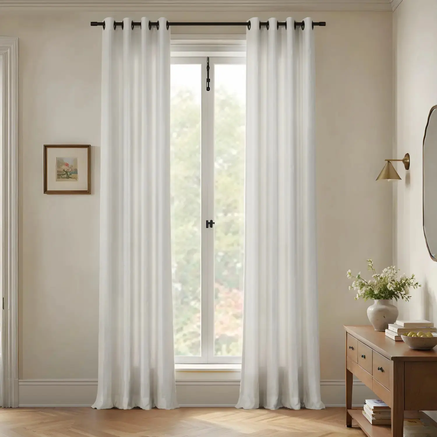 Patti Premium Belgian Flax Linen Curtains Grommet - Image 5