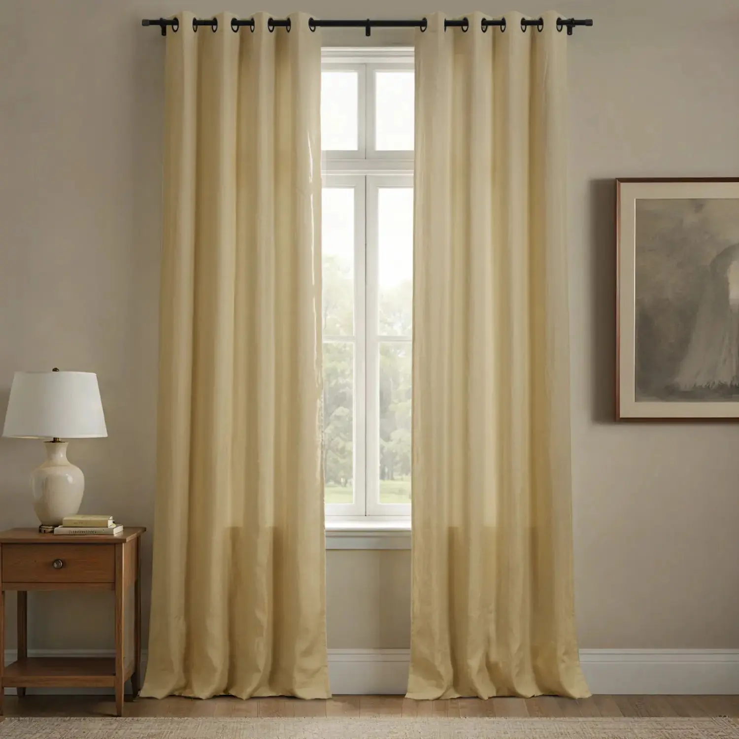 Patti Premium Belgian Flax Linen Curtains Grommet - Image 7