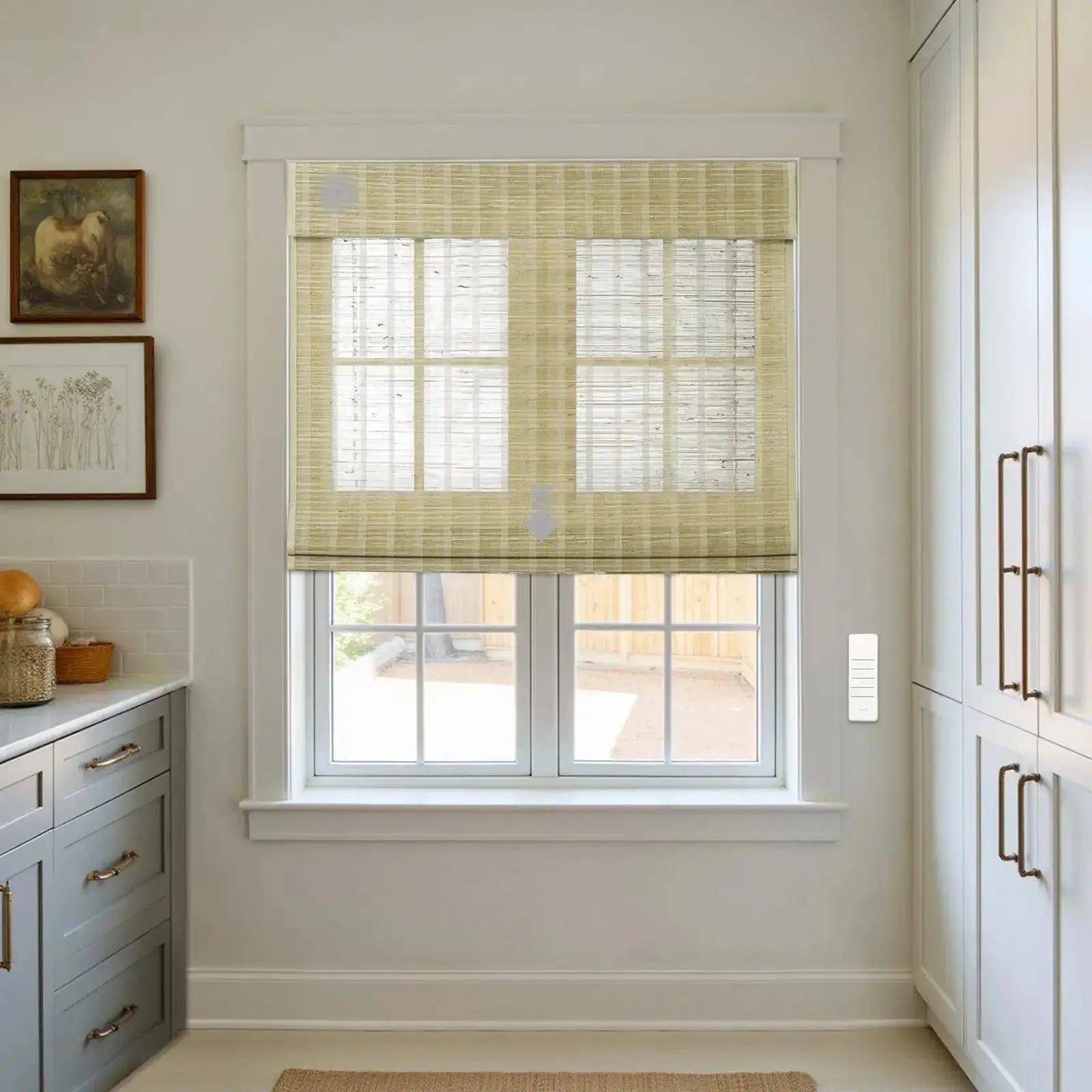 Rae Motorized Window Shades Bamboo Woven - Series P - Image 53