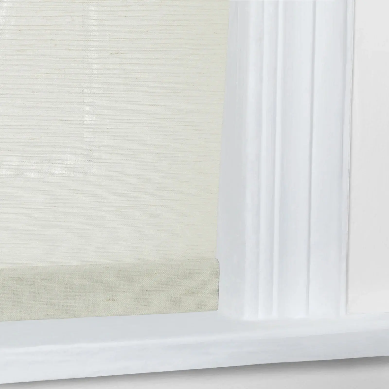 Rae Natural Jute Woven Wood Roller Shades Cordless - Image 17