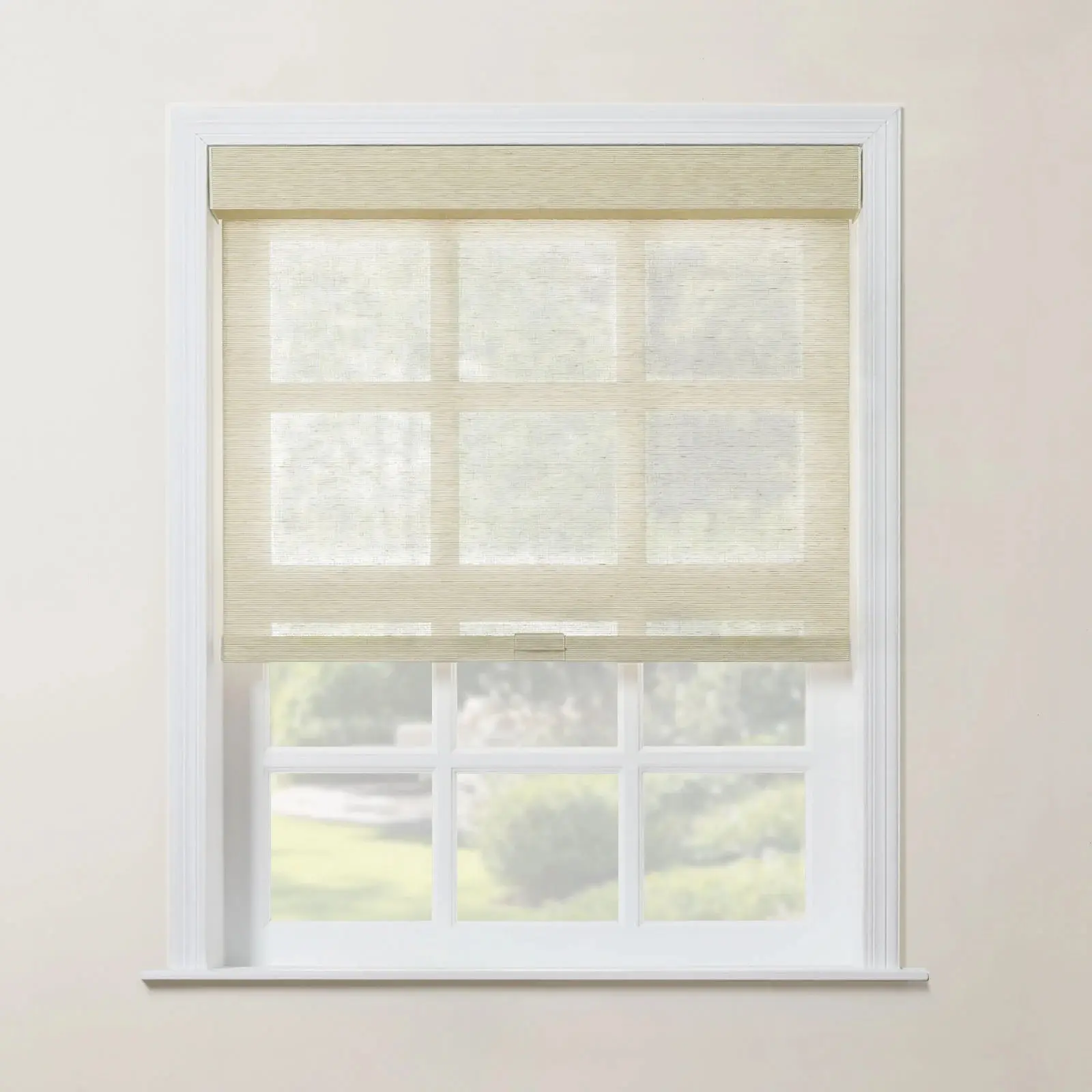 Rae Natural Jute Woven Wood Roller Shades Cordless - Image 21