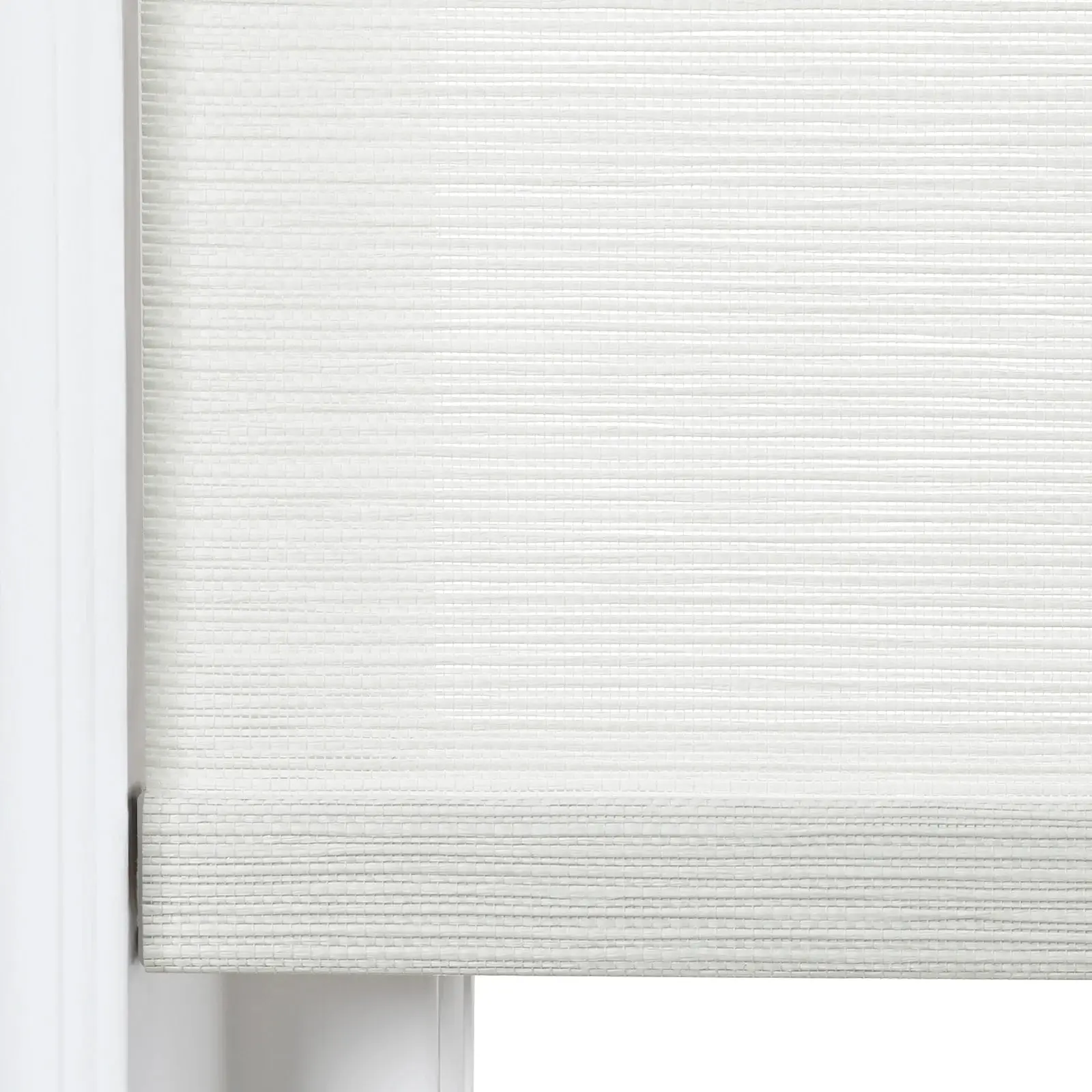 Rae Natural Jute Woven Wood Roller Shades Cordless - Image 6