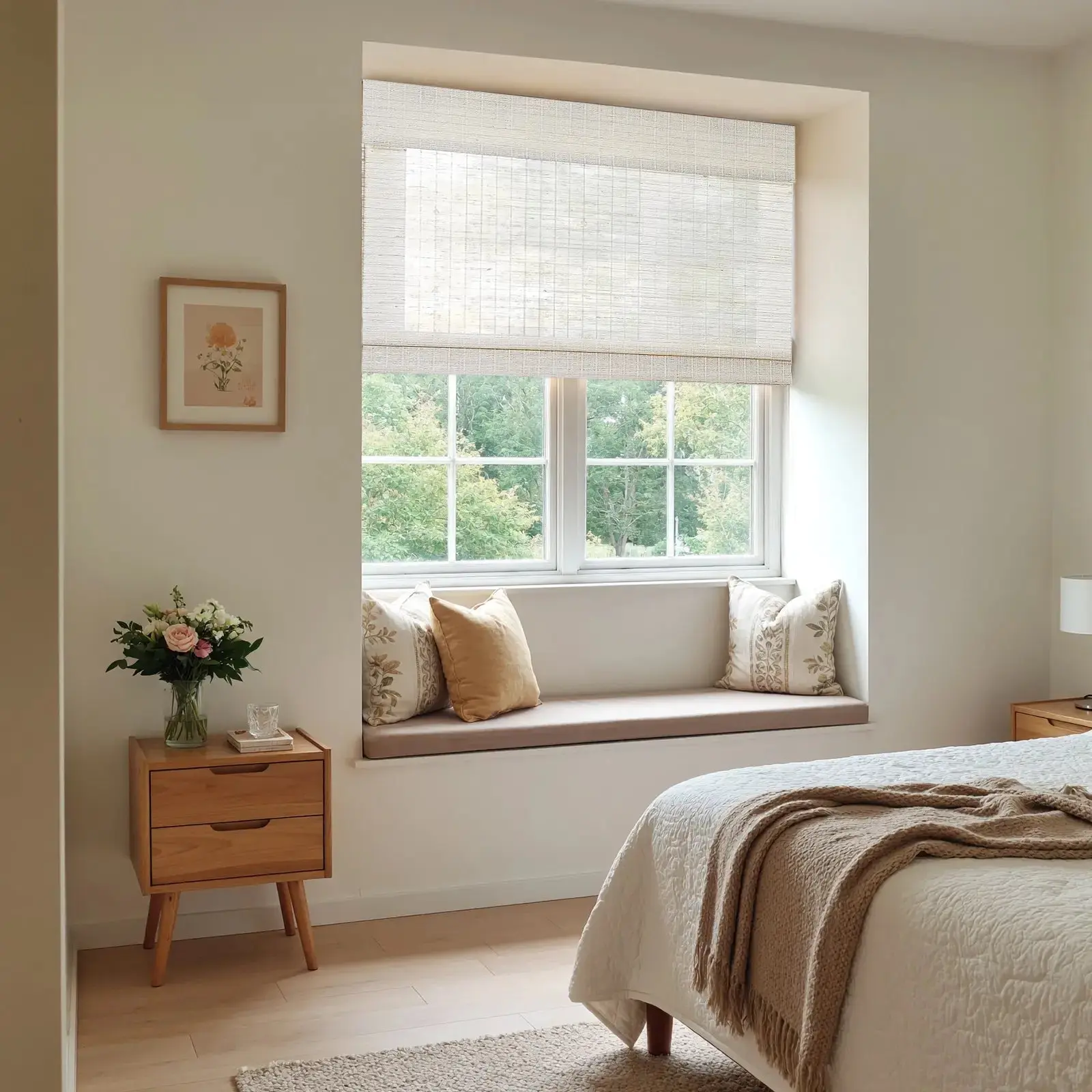 Rae Natural Ramie Flax Woven Wood Shades - Series C - Image 18