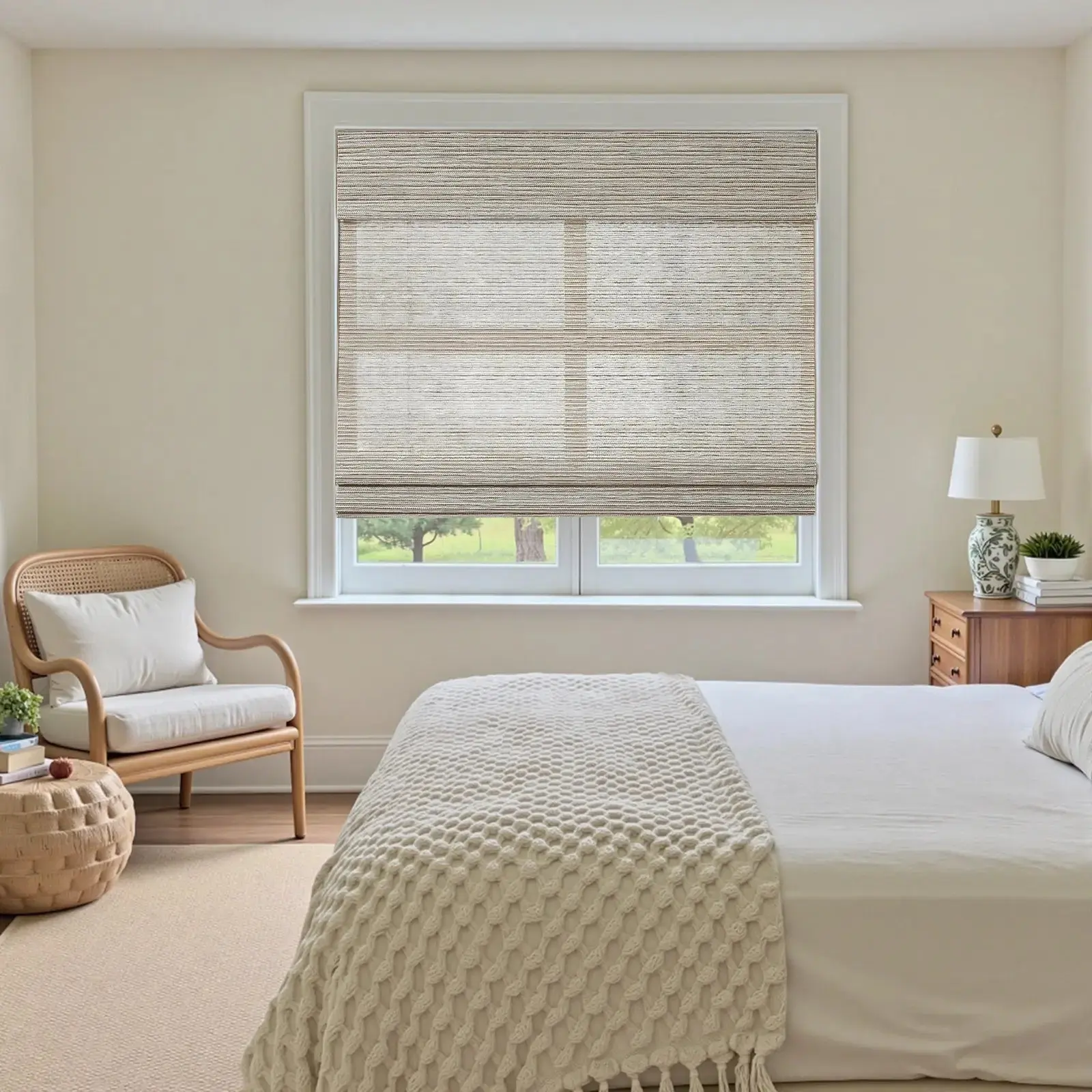 Rae Natural Ramie Flax Woven Wood Shades - Series C - Image 46