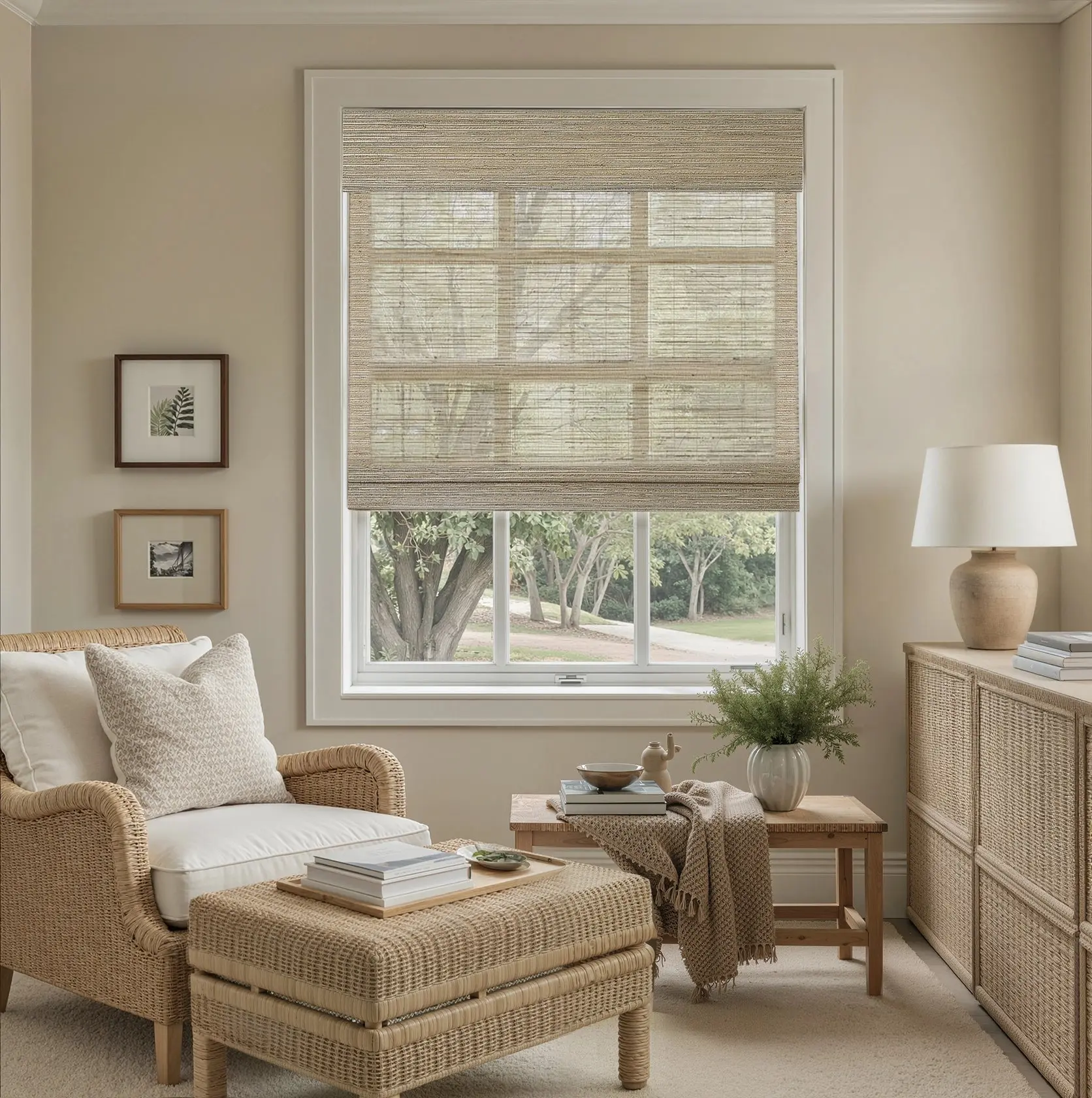Rae Natural Ramie Flax Woven Wood Shades - Series C - Image 60