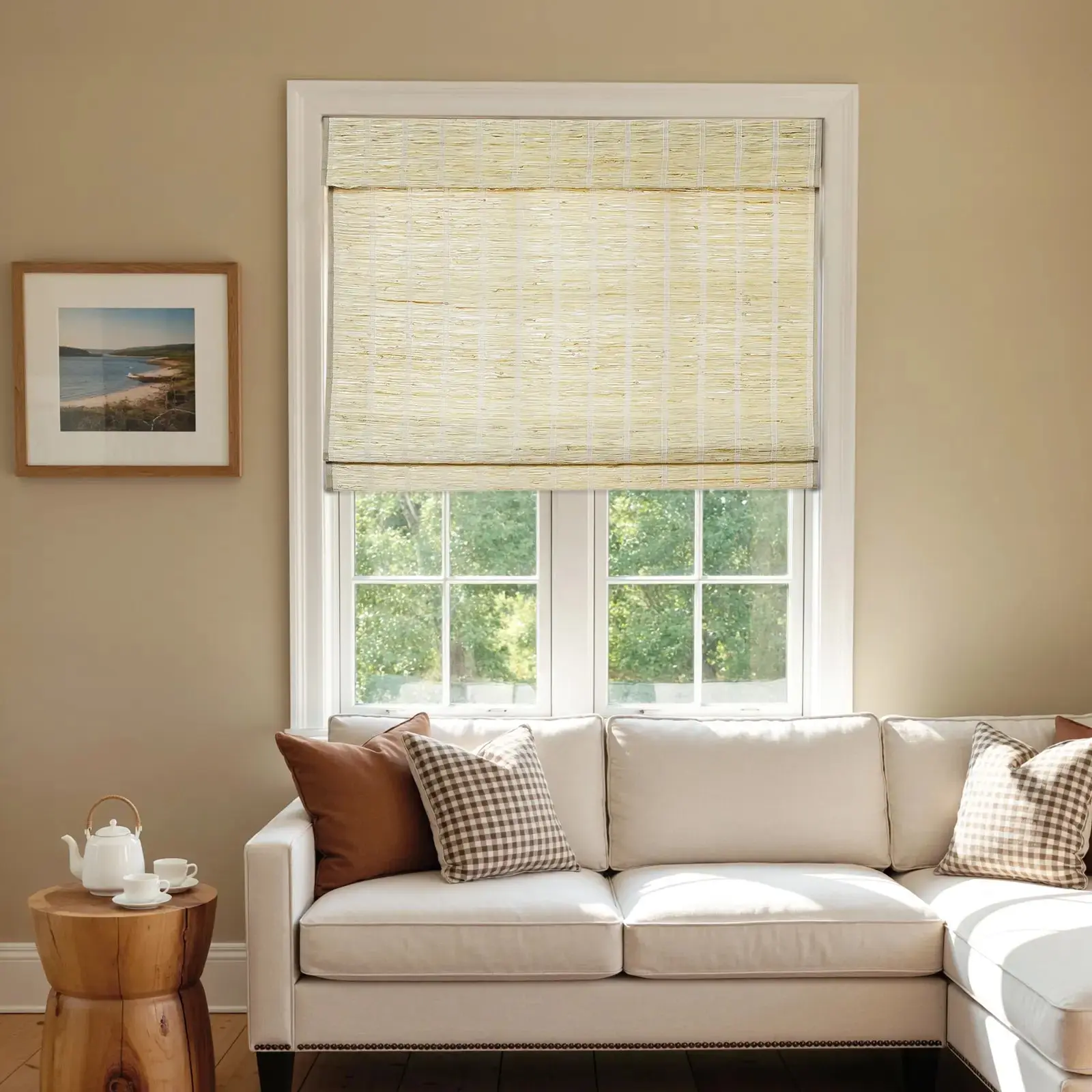 Rae Natural Ramie Jute Woven Wood Shades - Series M - Image 10