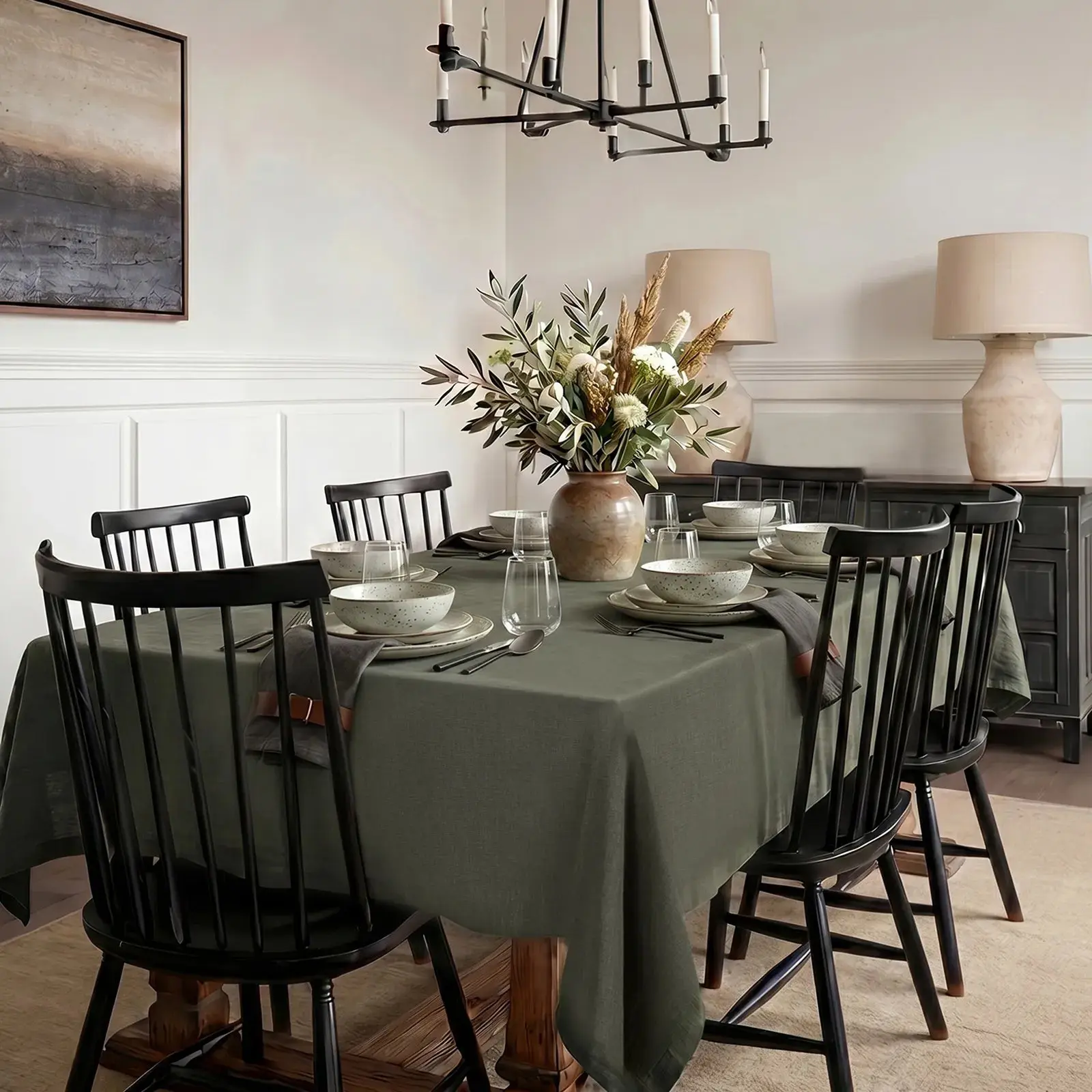 TWOPAGES Rectangle Tablecloth - Image 42