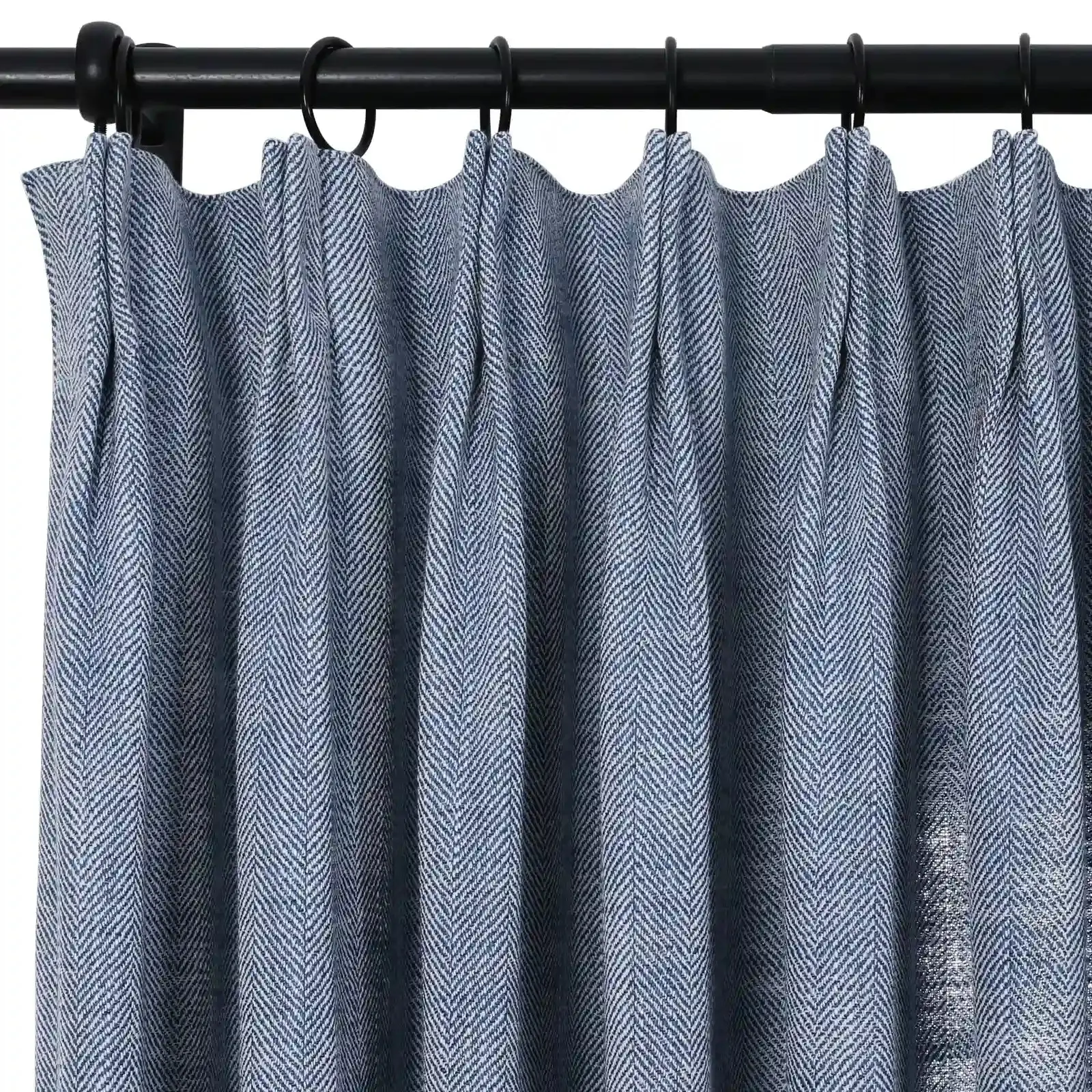 Reid Herringbone Curtain Pleated - Image 21