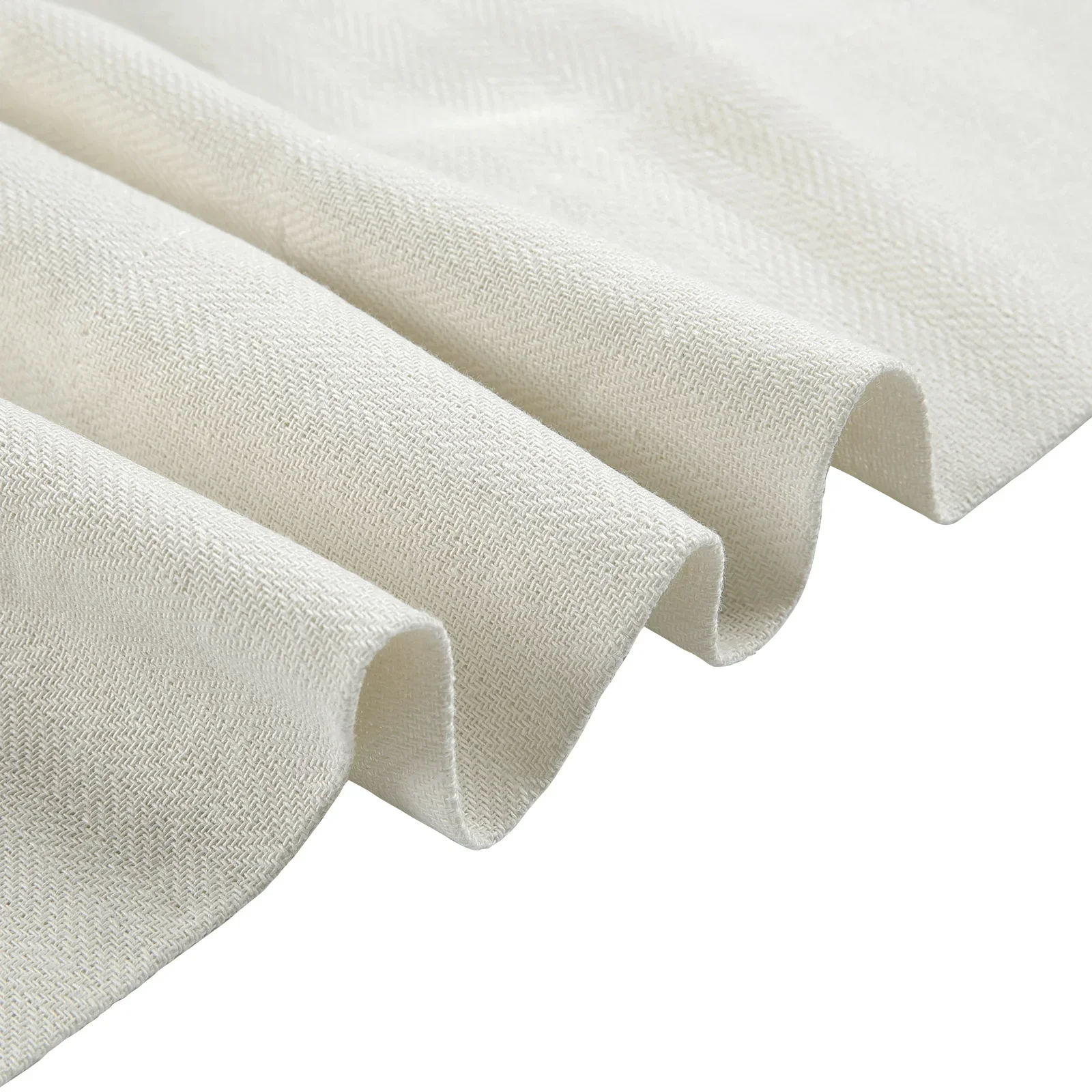 Ron Linen Cotton Herringbone Curtain Grommet - Image 5