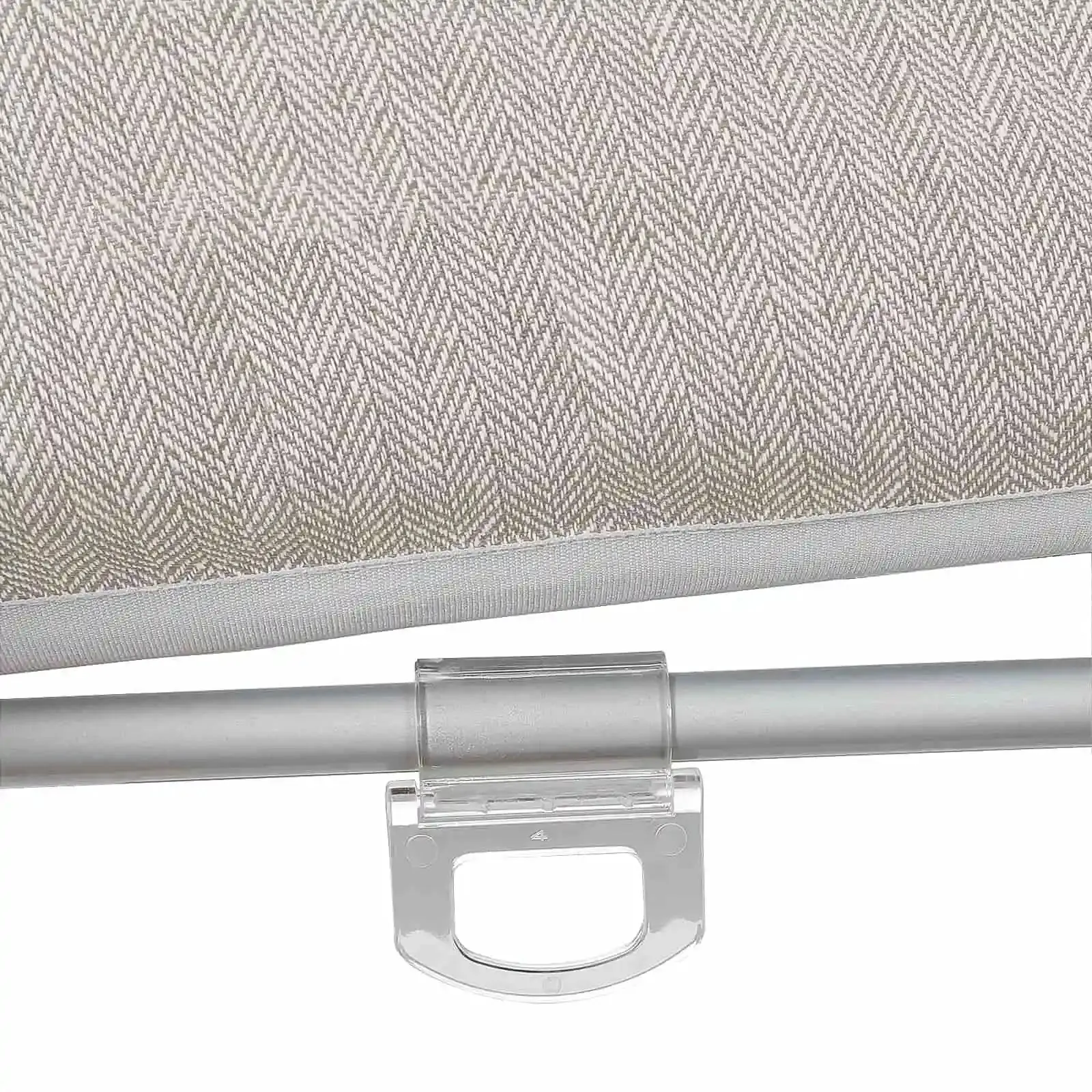Ron Linen Cotton Herringbone Roman Shade Cordless - Image 30