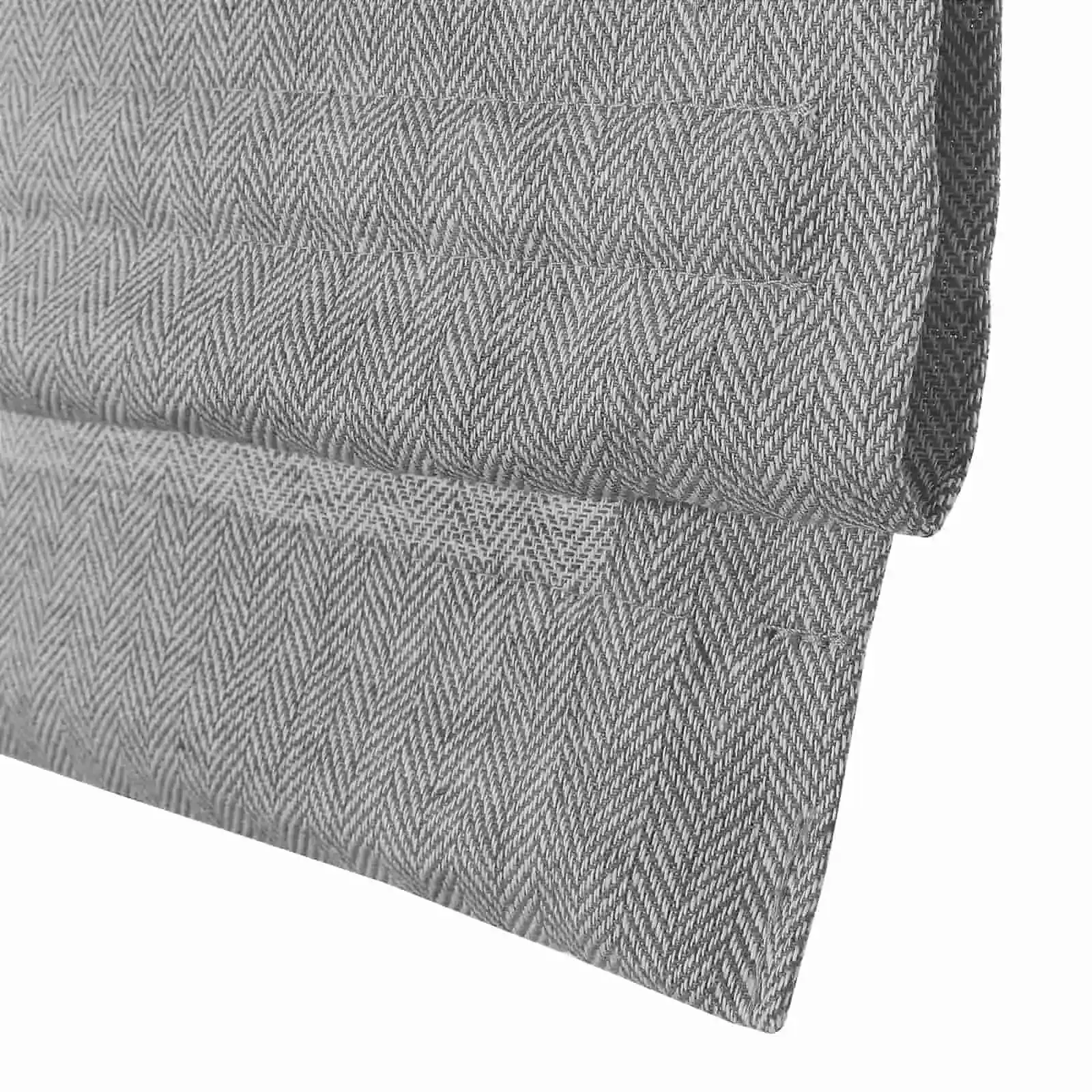 Ron Linen Cotton Herringbone Roman Shade Cordless - Image 46