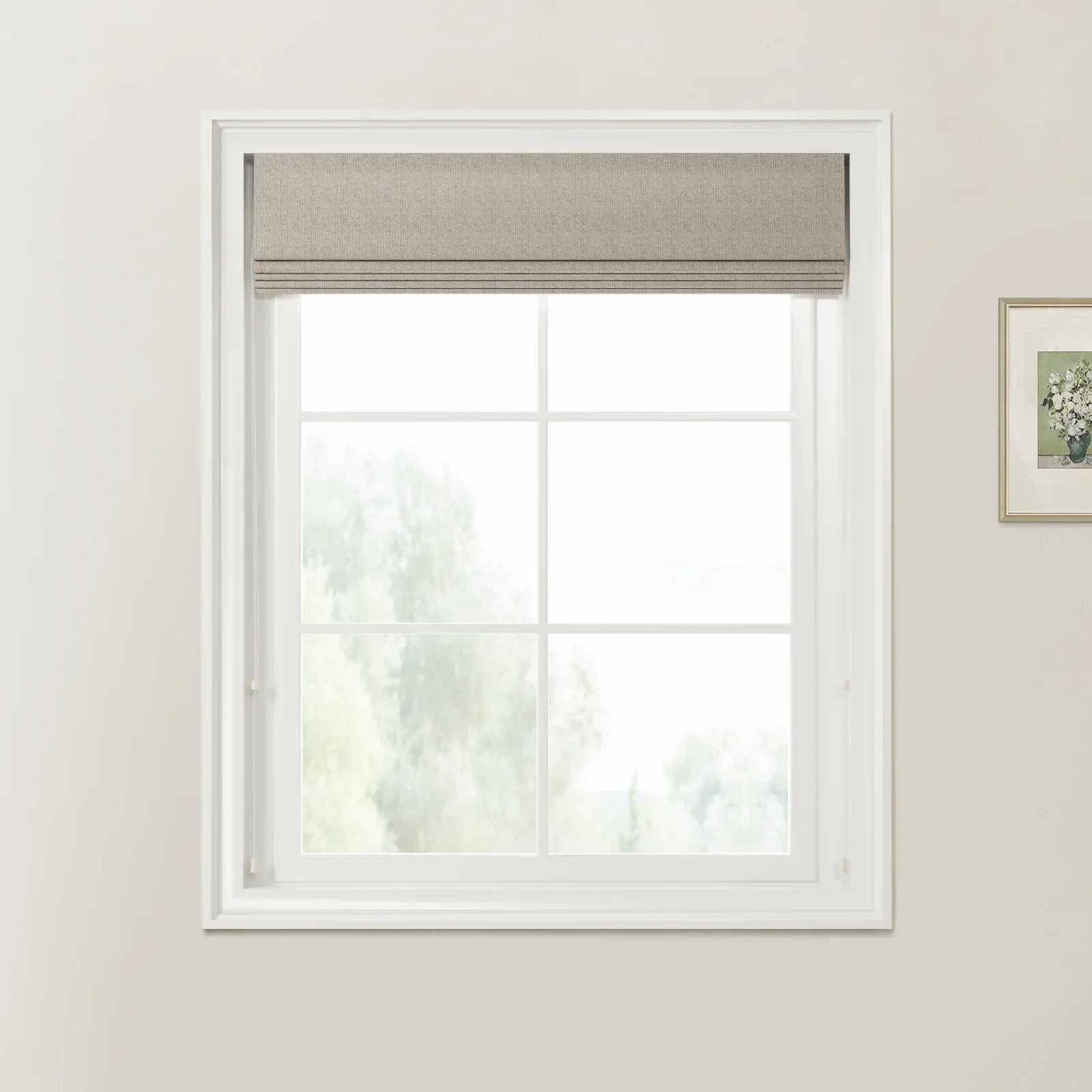 Ron Herringbone Texture Zebra Roman Blinds Cord Lift - Image 16
