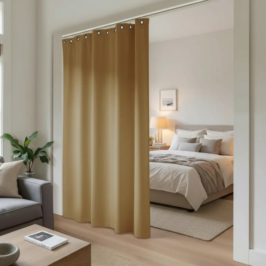Atlanta Room Divider Blackout Curtain with Ceiling Track Kit - Image 17