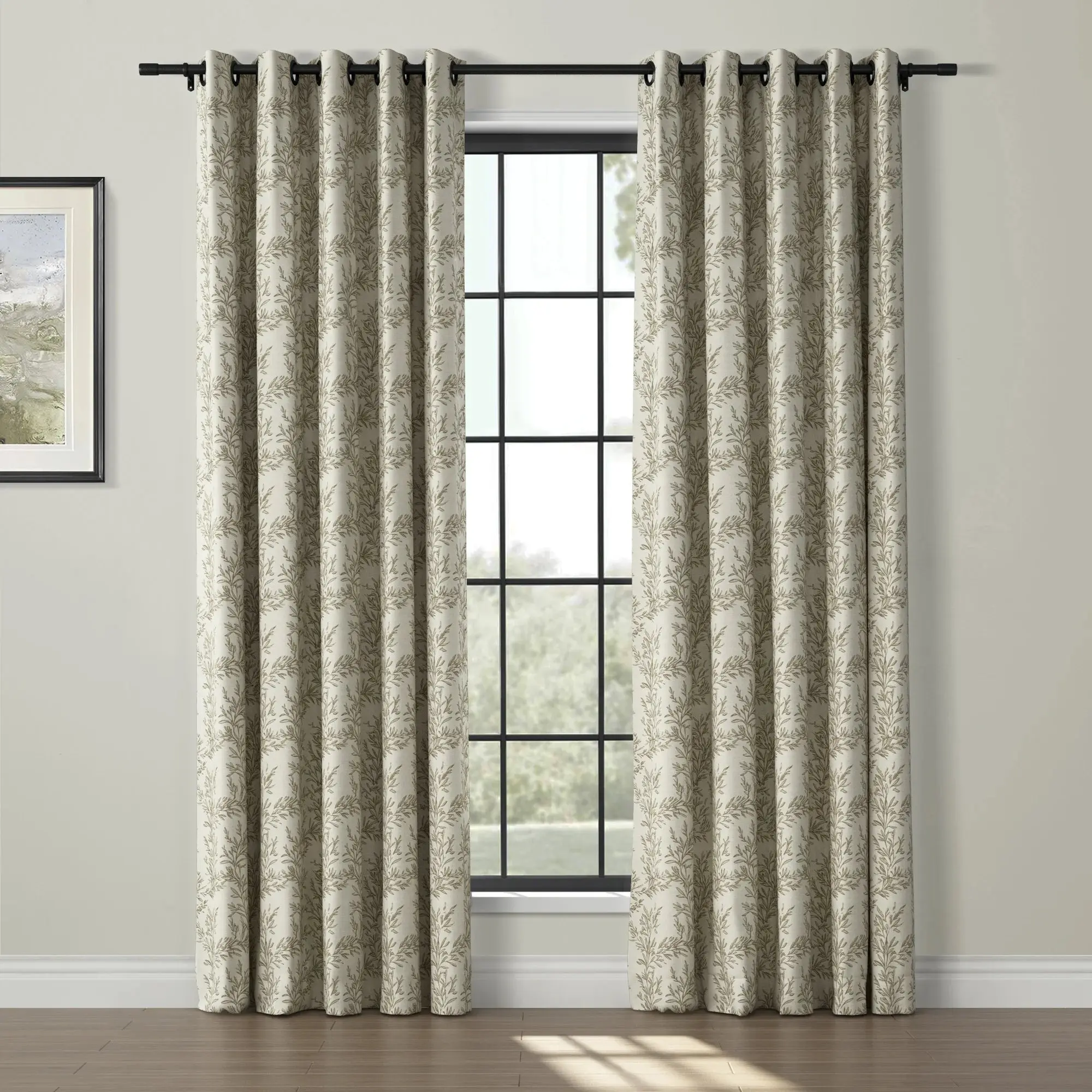 Sara Le Print Linen Drapery Grommet - Image 10