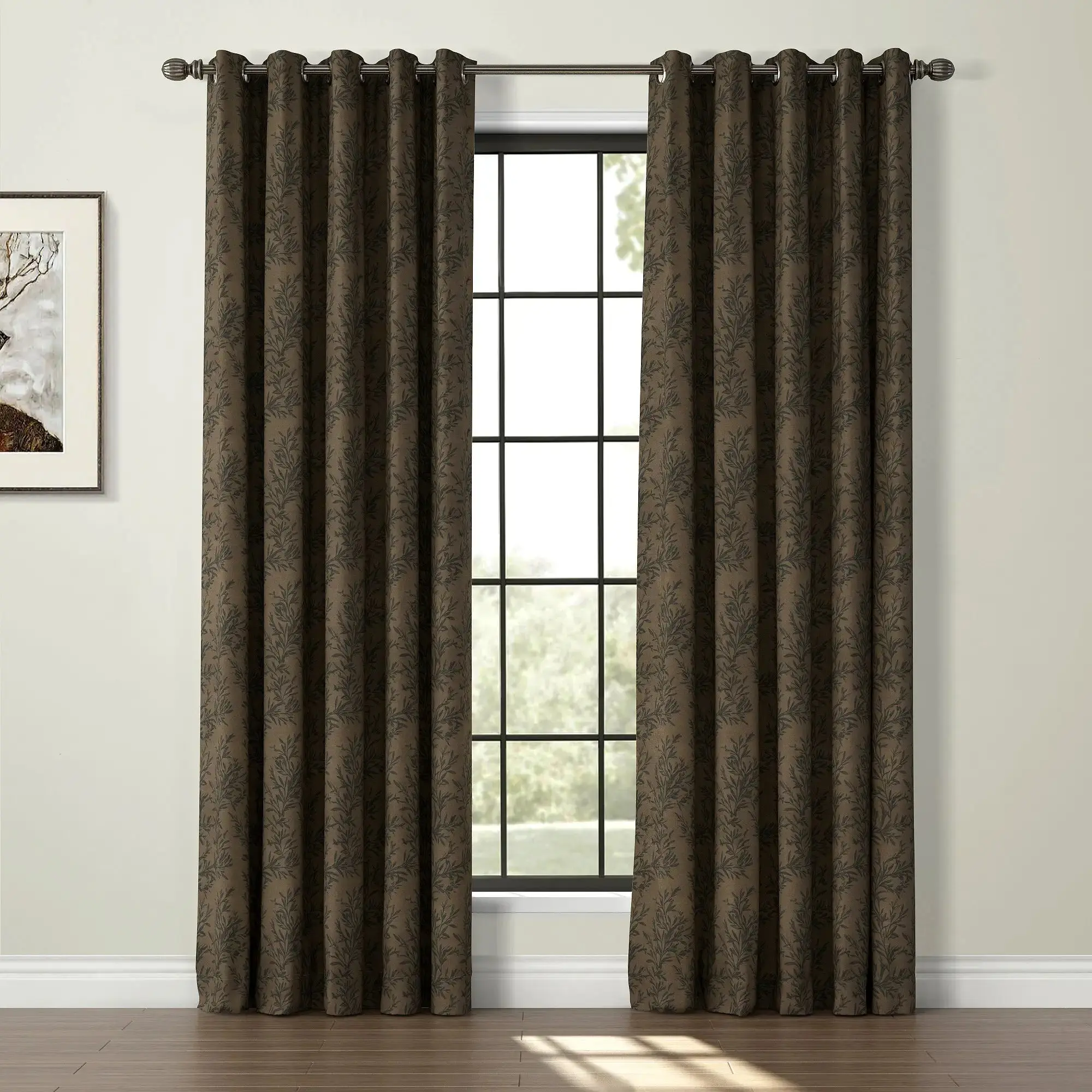 Sara Le Print Linen Drapery Grommet - Image 11