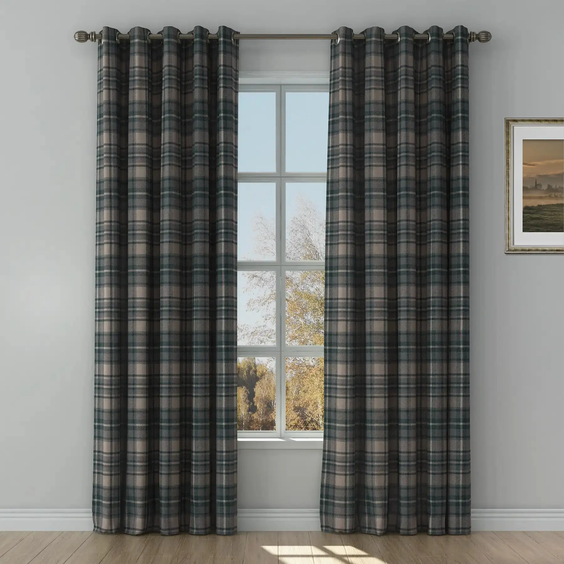 Sara Le Print Linen Drapery Grommet - Image 18