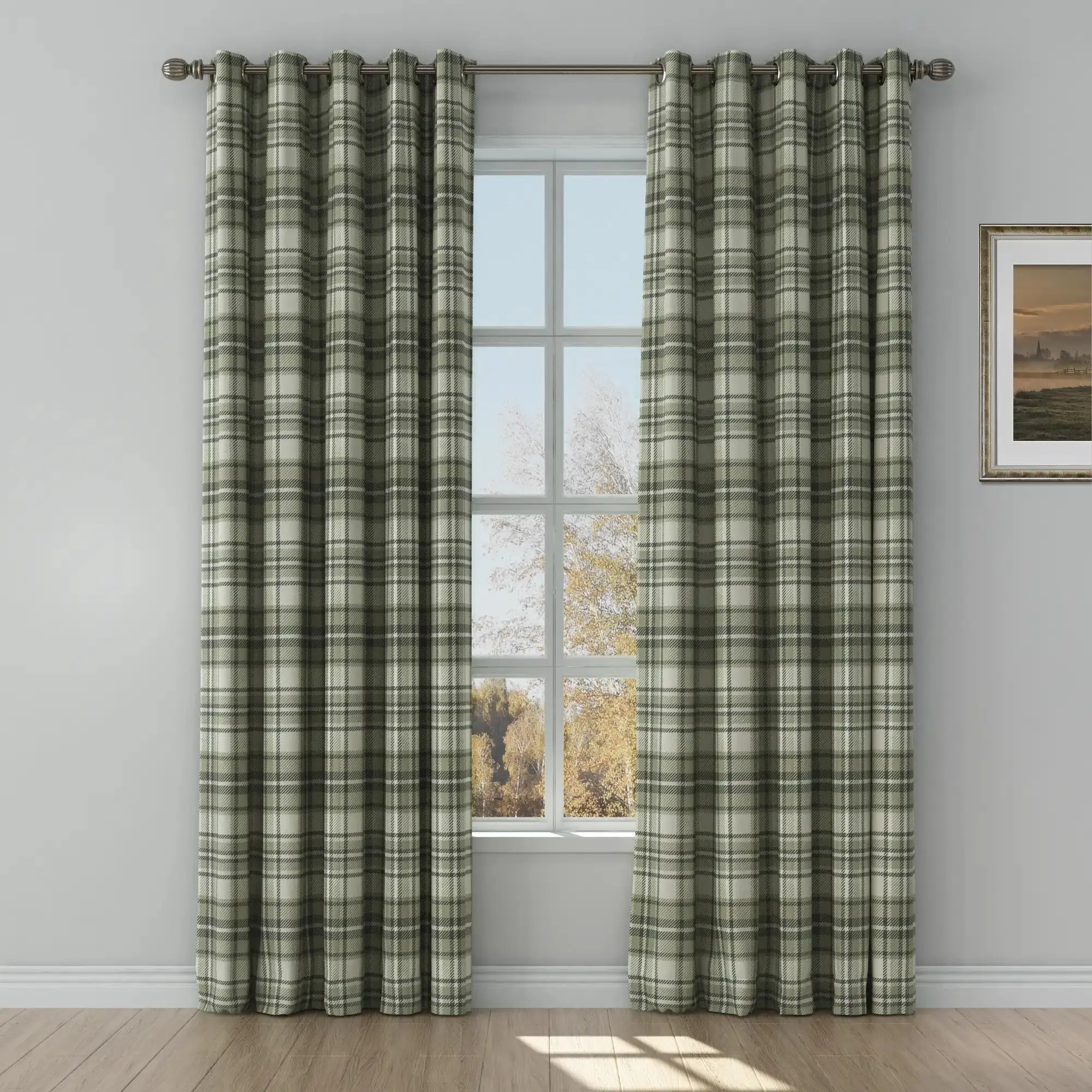 Sara Le Print Linen Drapery Grommet - Image 19