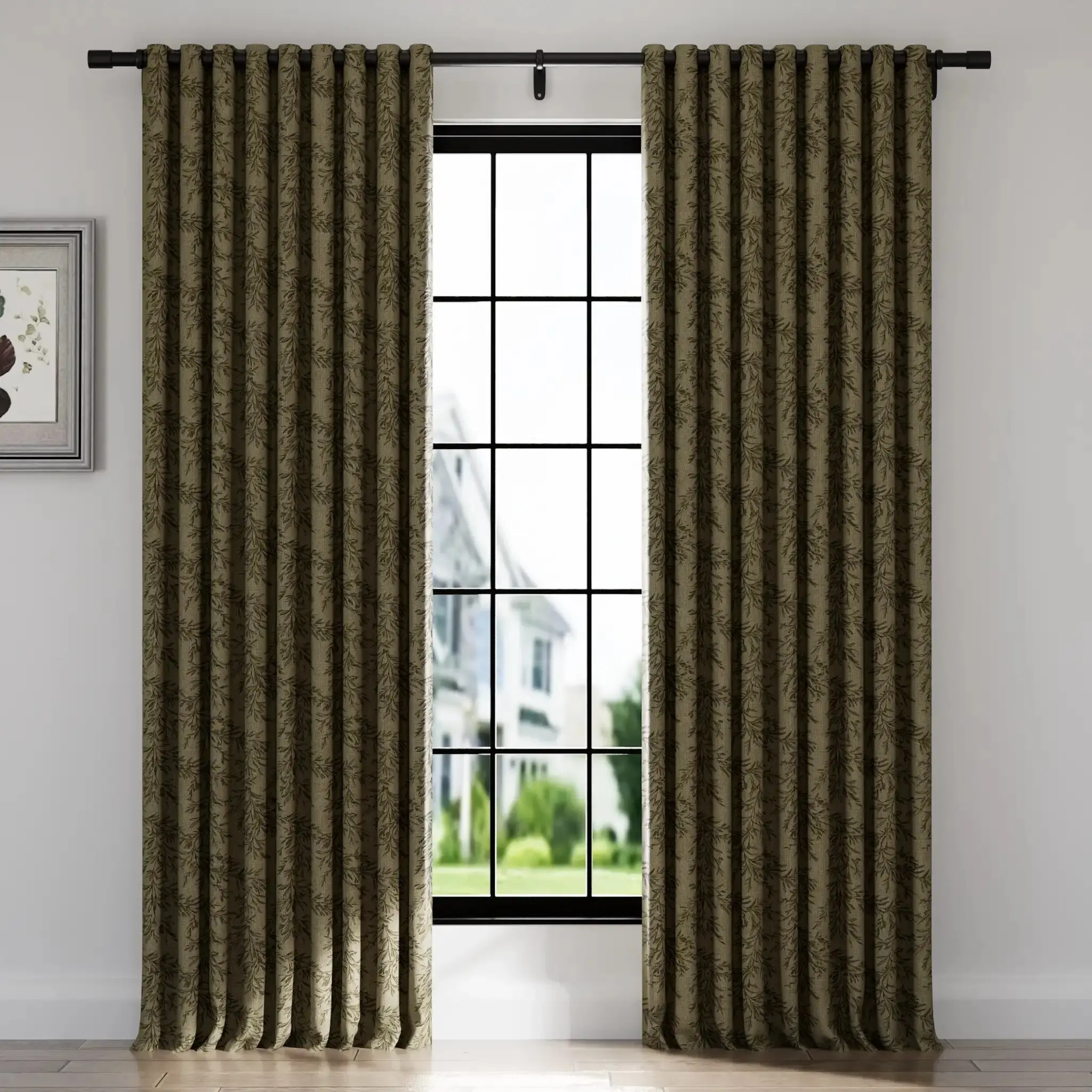 Sara Le Print Linen Drapery Grommet - Image 4