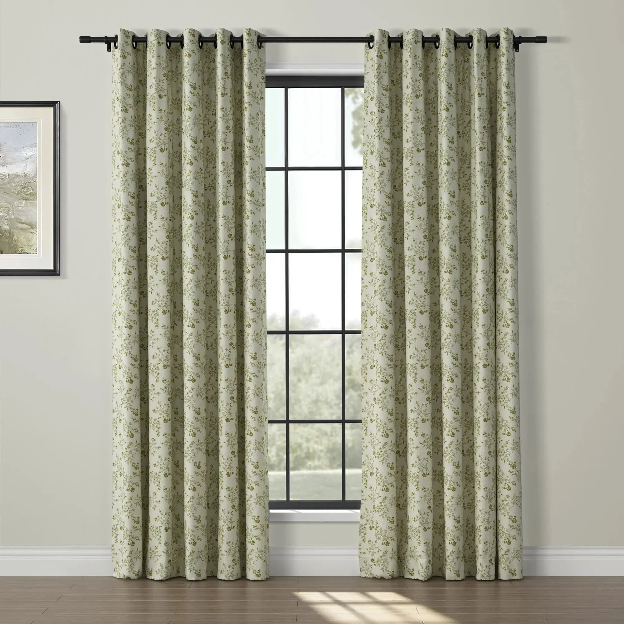 Sara Le Print Linen Drapery Grommet - Image 7