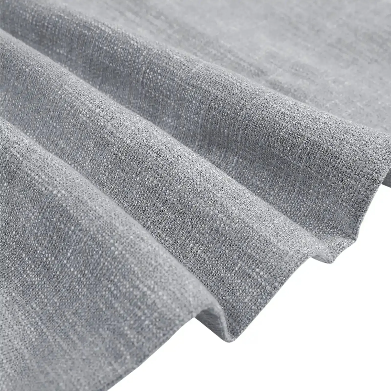 Sarai Textured Metallic Cotton Blend Curtain Pleated - Image 40