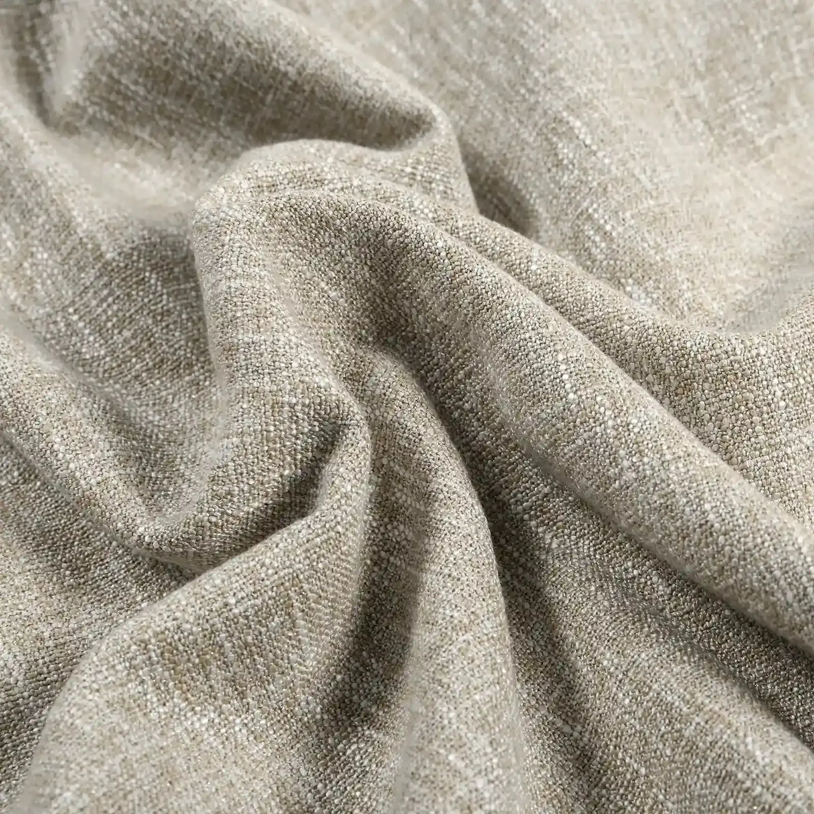 Sarai Textured Metallic Cotton Blend Curtain Pleated - Image 42