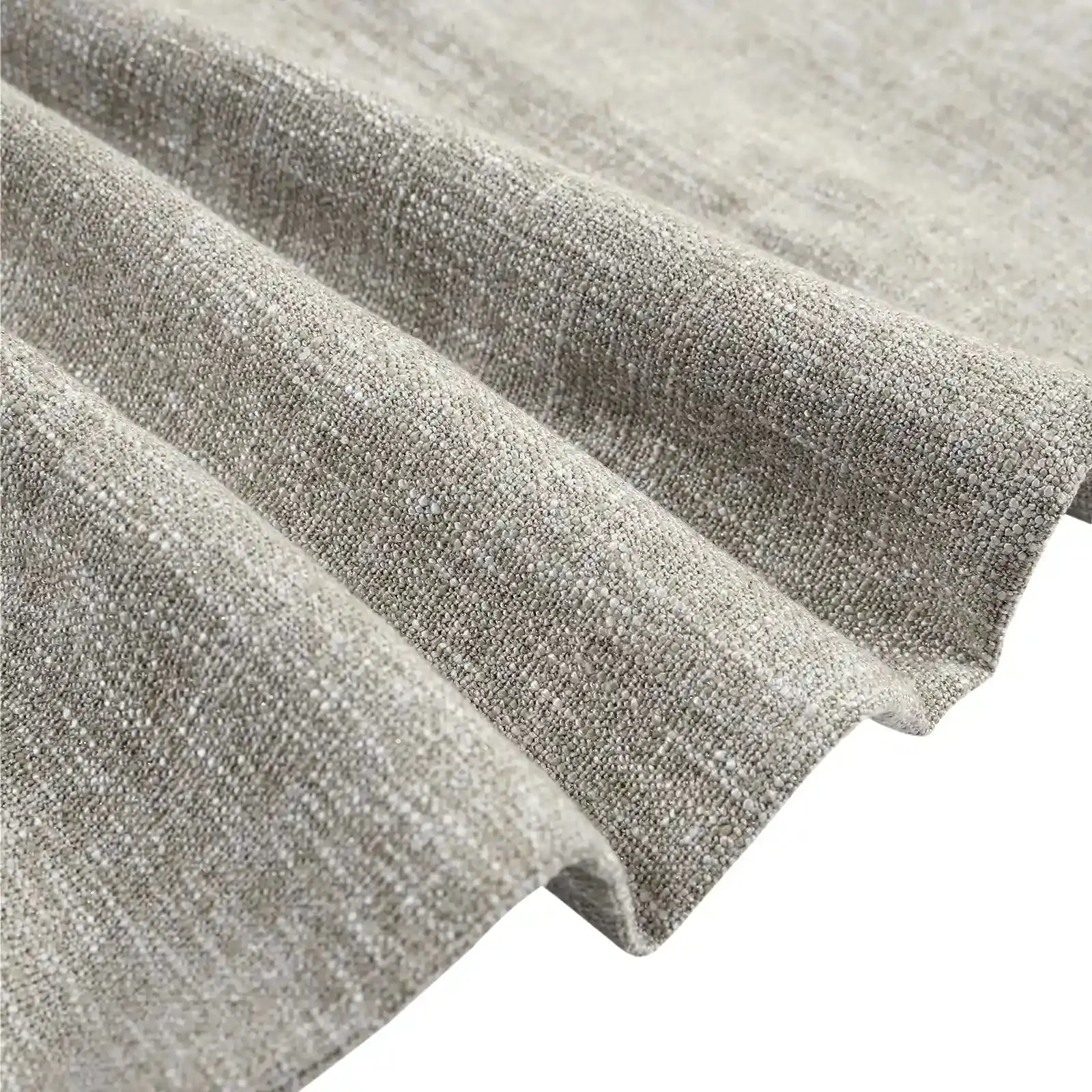 Sarai Textured Metallic Cotton Blend Curtain Pleated - Image 45