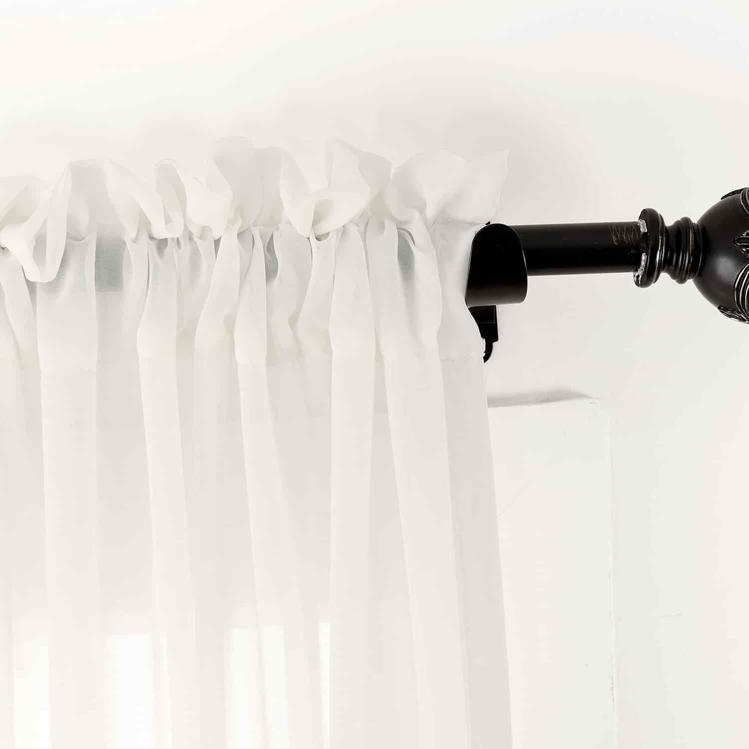 Scandina Solid Voile Sheer Curtain Soft Top - Image 7
