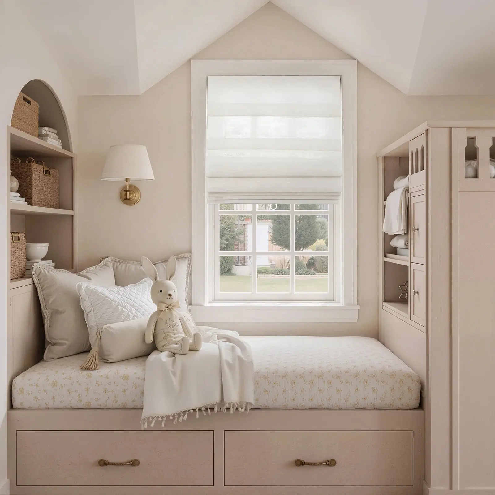 Soft Fold Sheer Roman Shades Cordless - Image 2