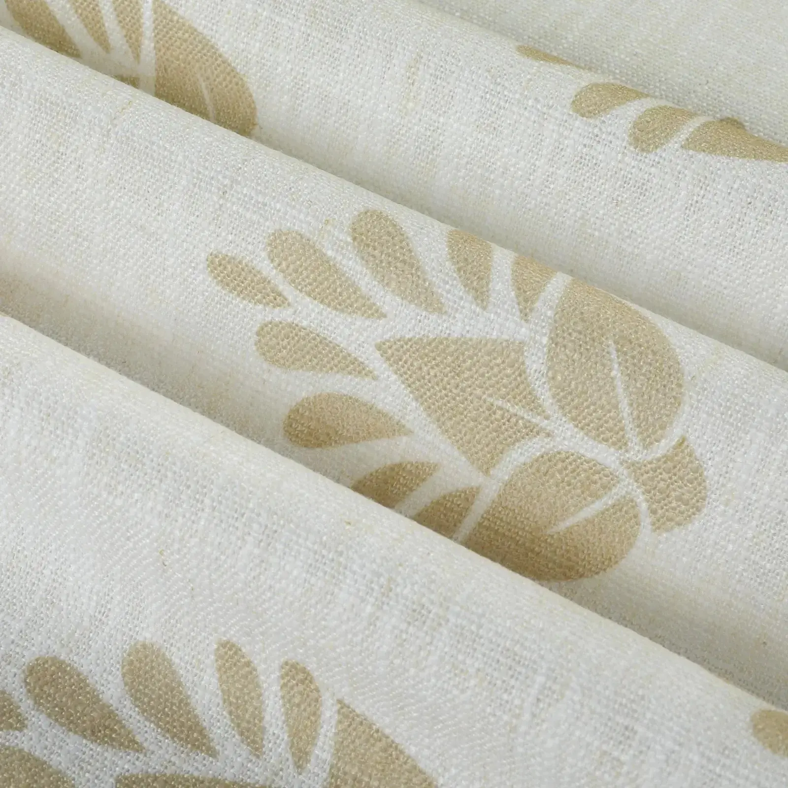 Stefana Silber Print Linen Pleated Cafe Curtains - Image 77