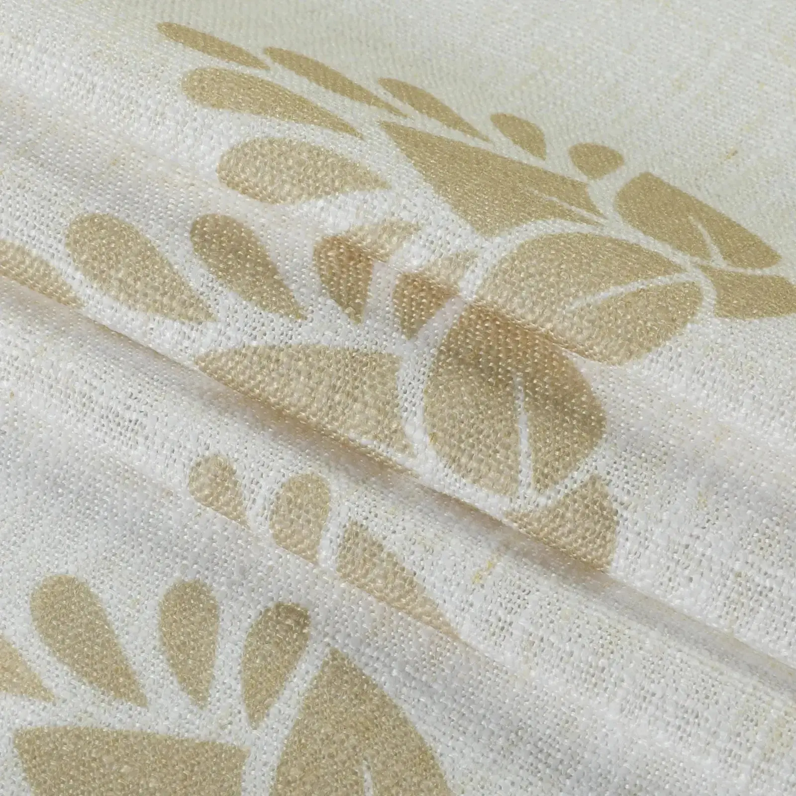 Stefana Silber Print Linen Pleated Cafe Curtains - Image 78