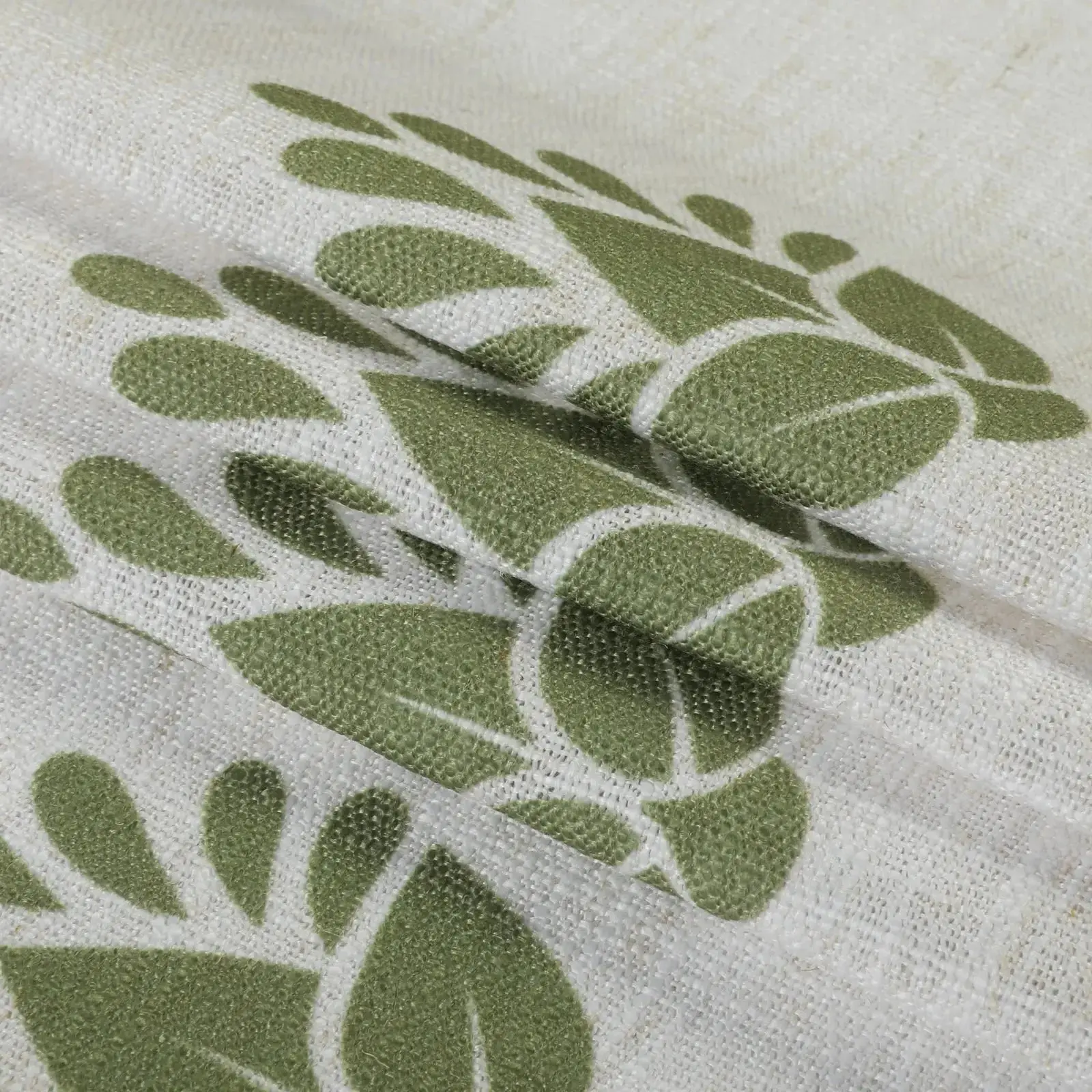 Stefana Silber Print Linen Pleated Cafe Curtains - Image 81
