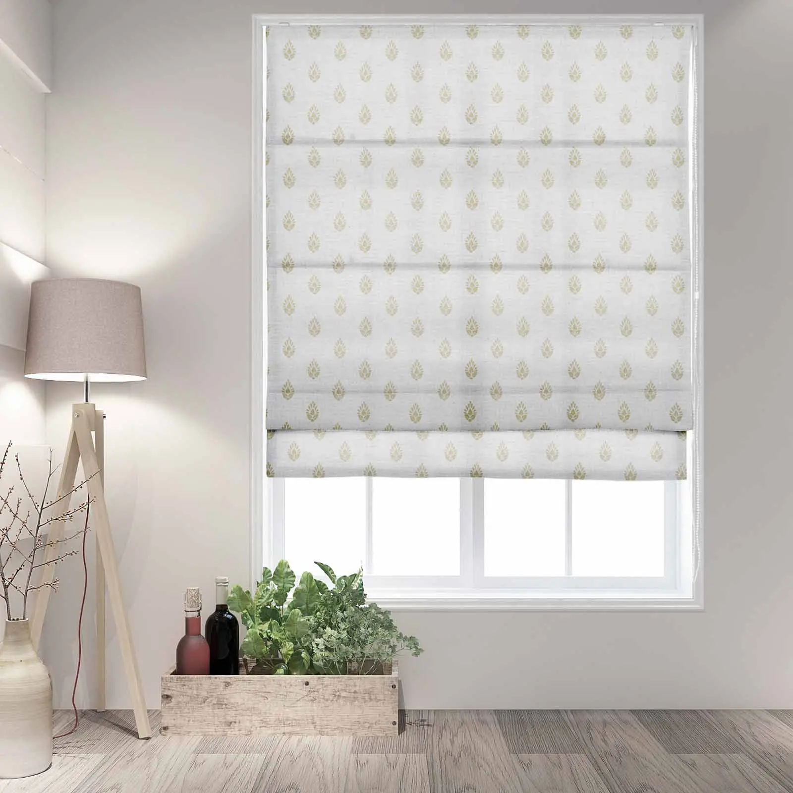 Stefana Silber Printed Roman Shade Cord Lift - Image 9