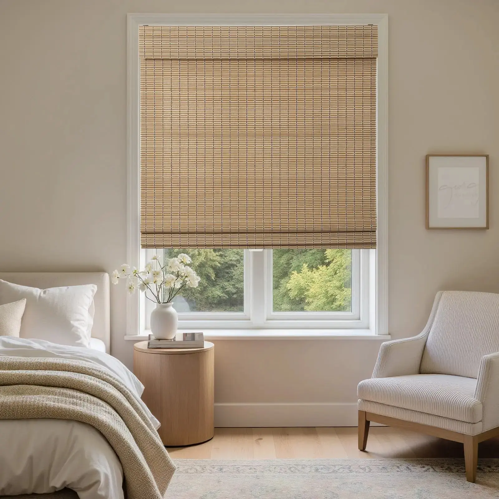 Sybil Bamboo Roman Shade Cordless - Image 47
