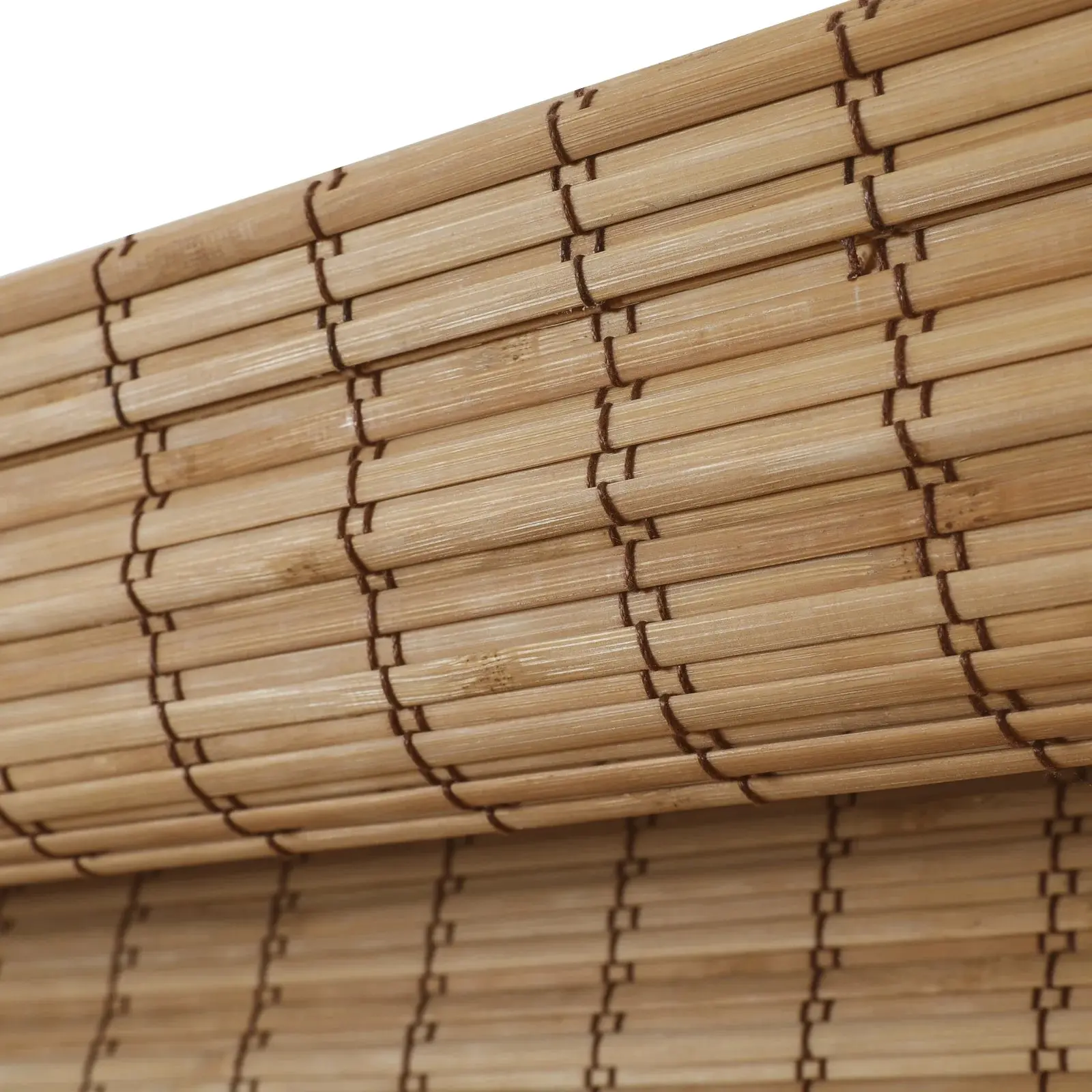 Sybil Bamboo Roman Shade - Flax - Image 11