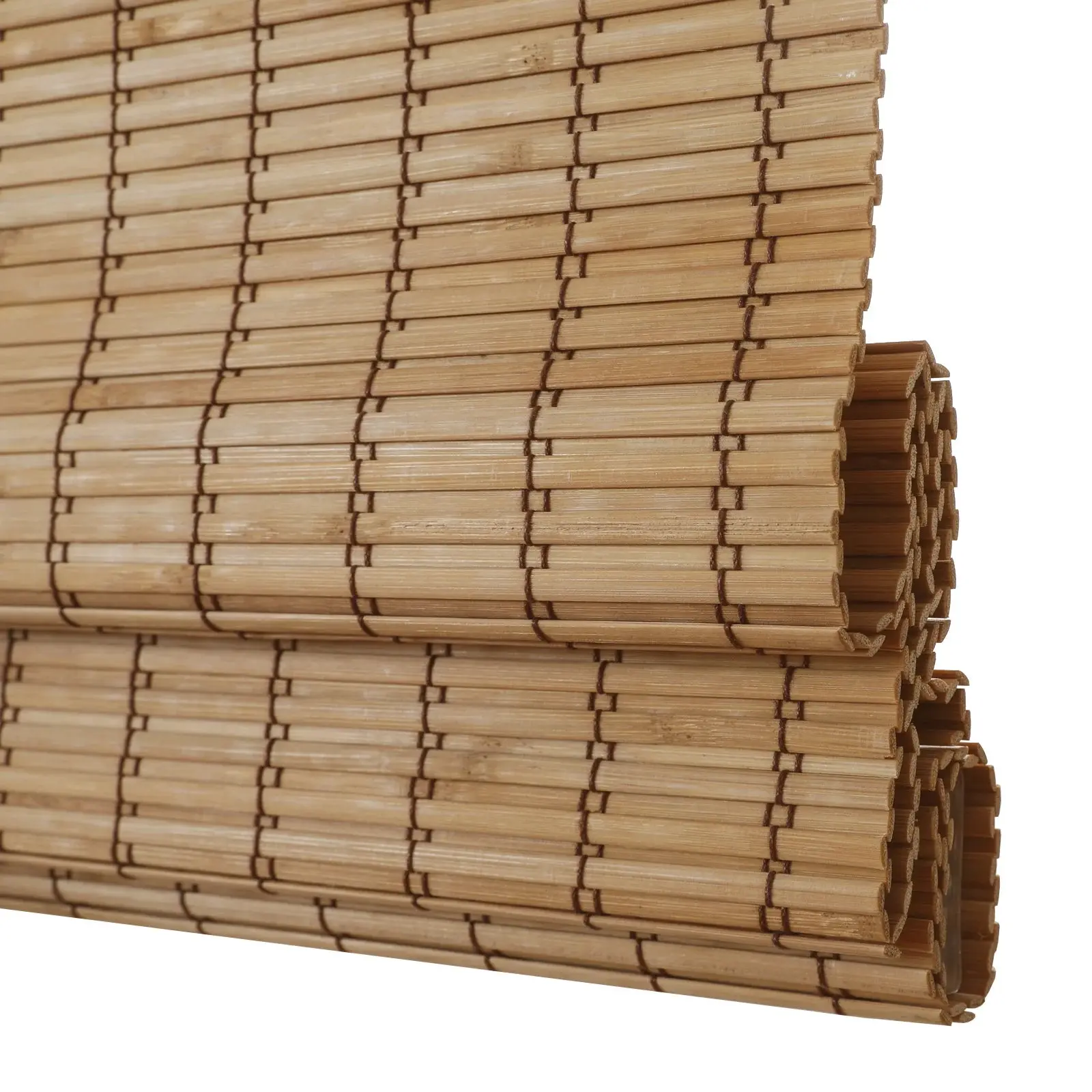 Sybil Bamboo Roman Shade - Flax - Image 8