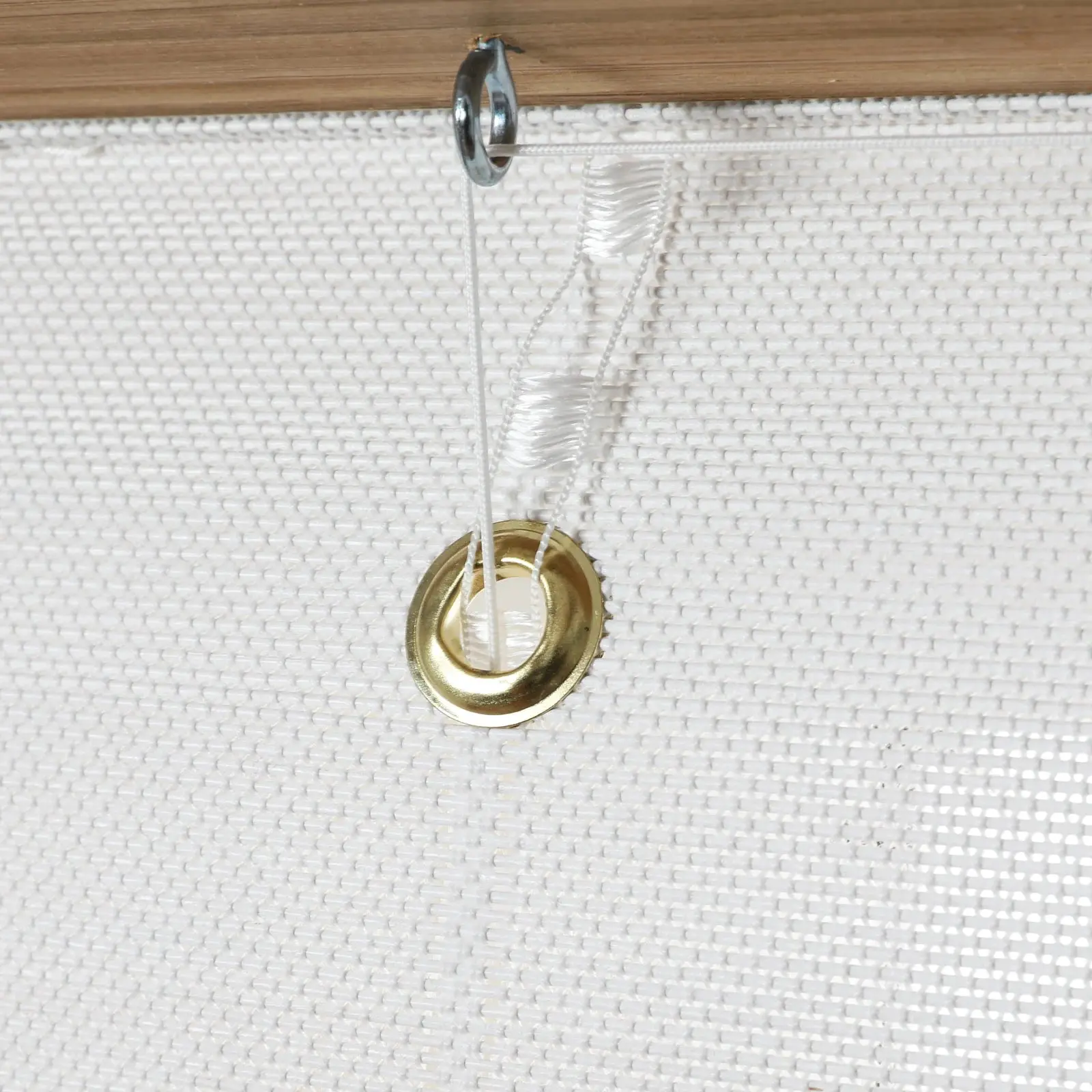 Sybil Bamboo Roman Shade - White - Image 11