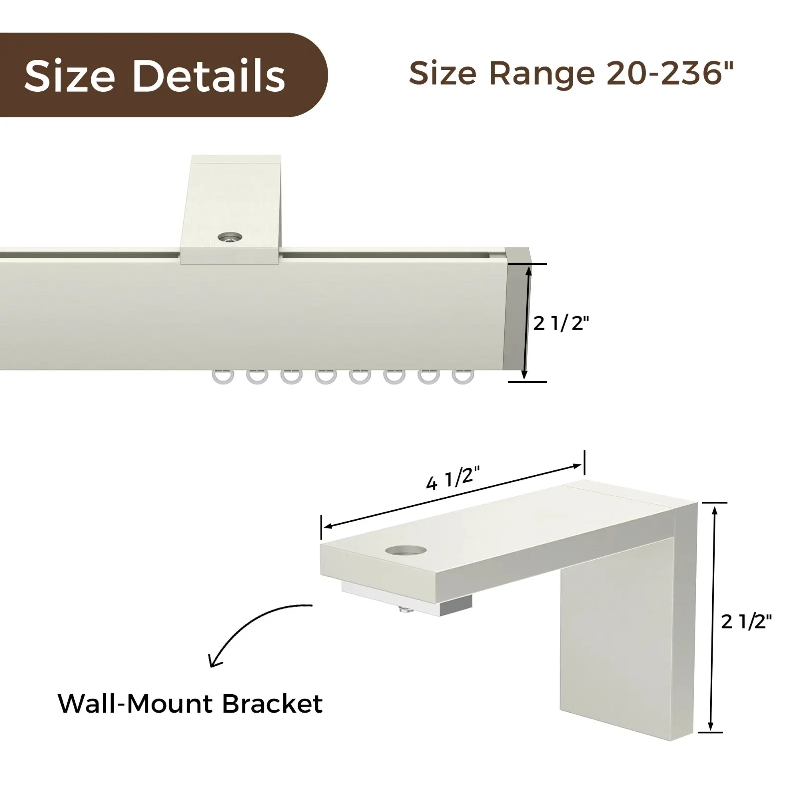 Tanner Single Curtain Track - Image 4