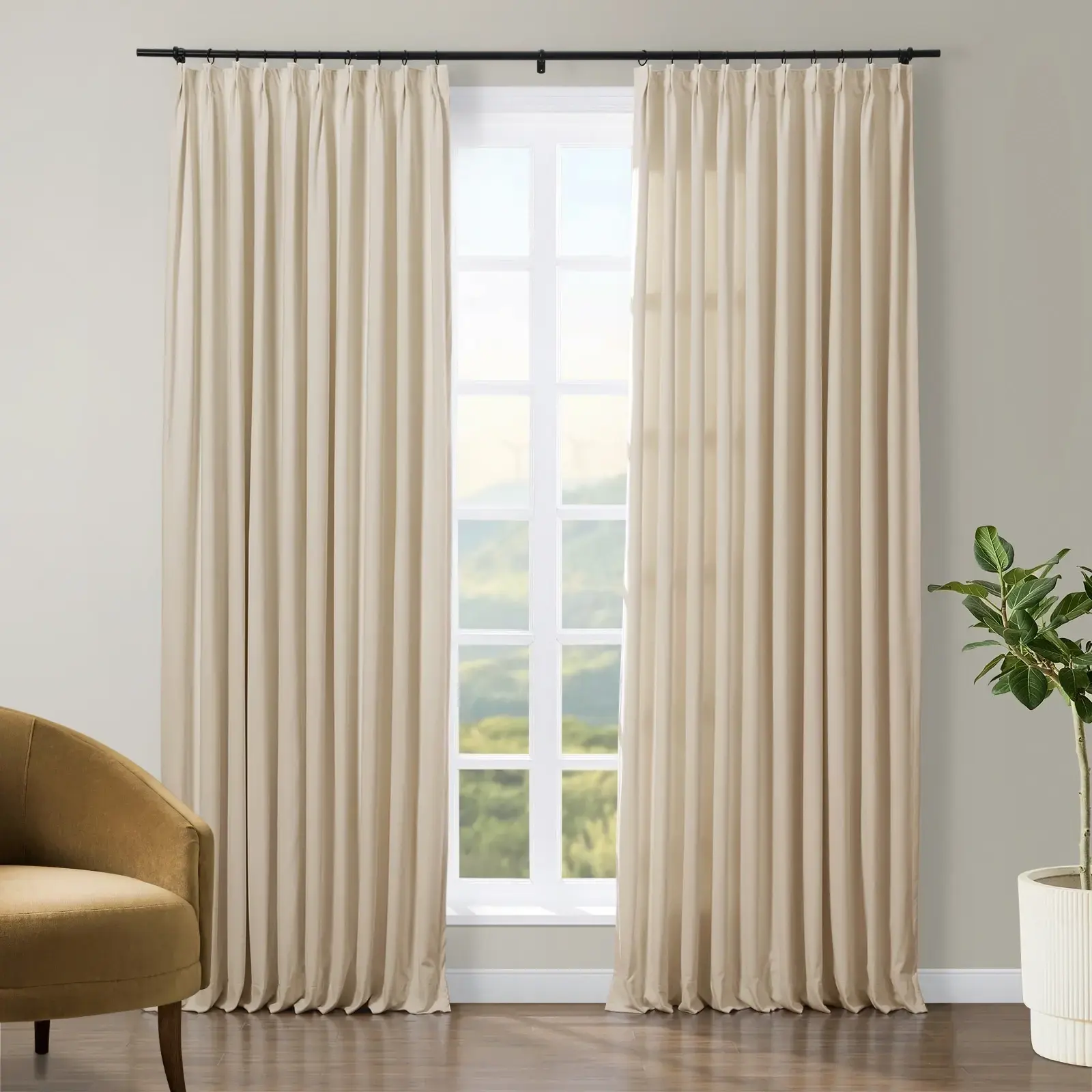 Tavis Premium Velvet Curtain Pleated - Image 13