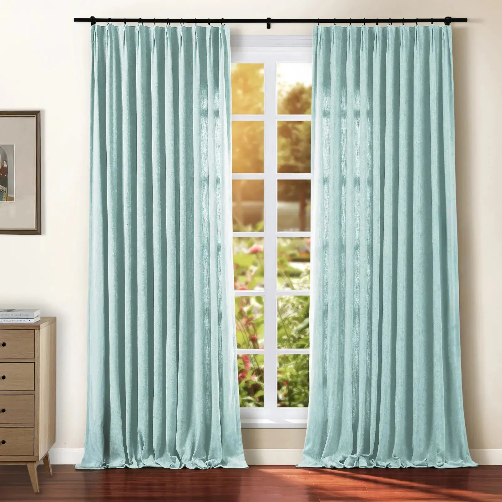 Tino Heavyweight Chenille Drapery Pleated - Image 23