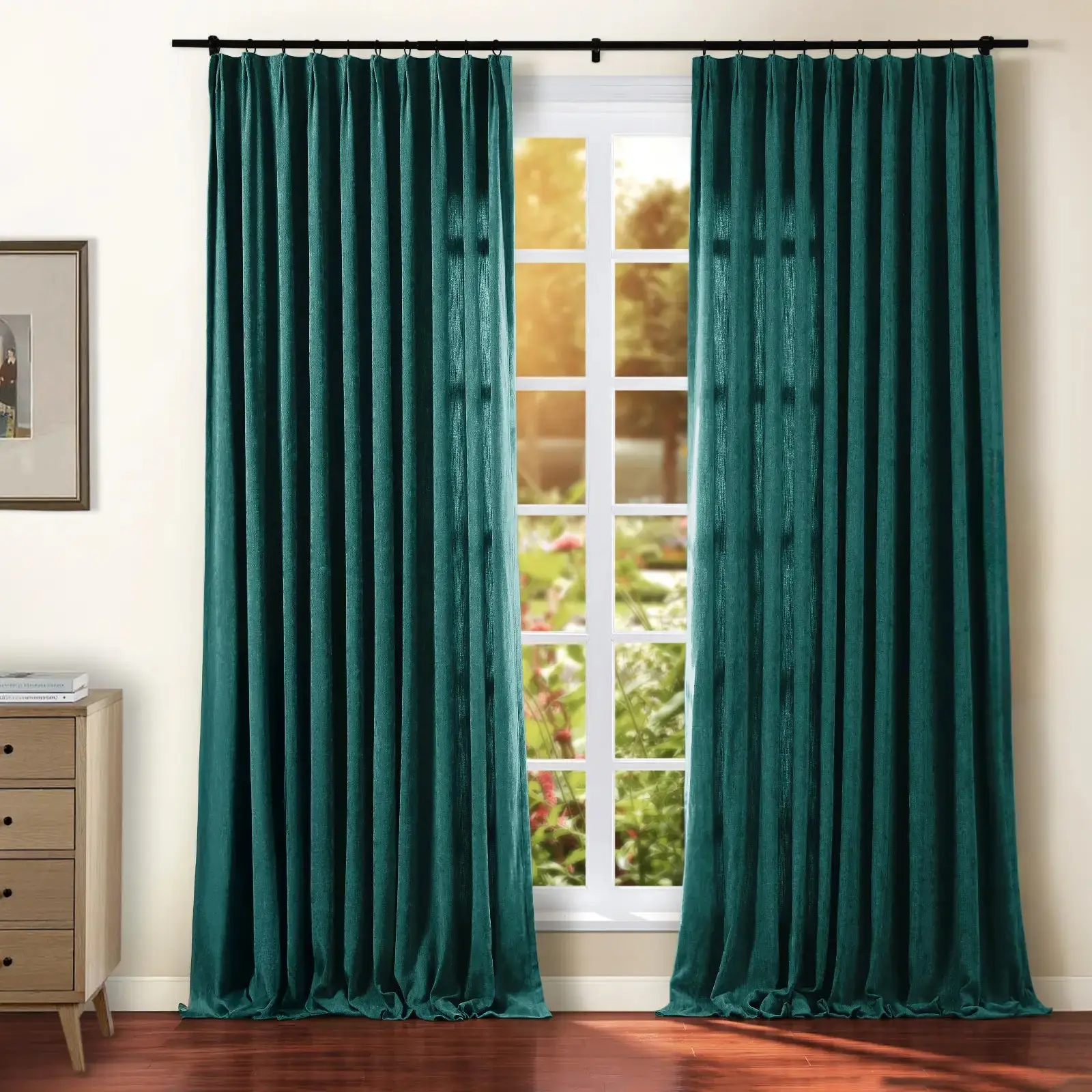 Tino Heavyweight Chenille Drapery Pleated - Image 25